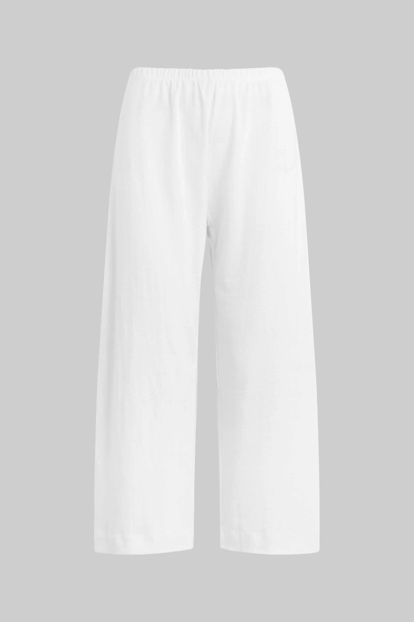 Leset - Pointelle Crop Wide Leg Pant - Image 2