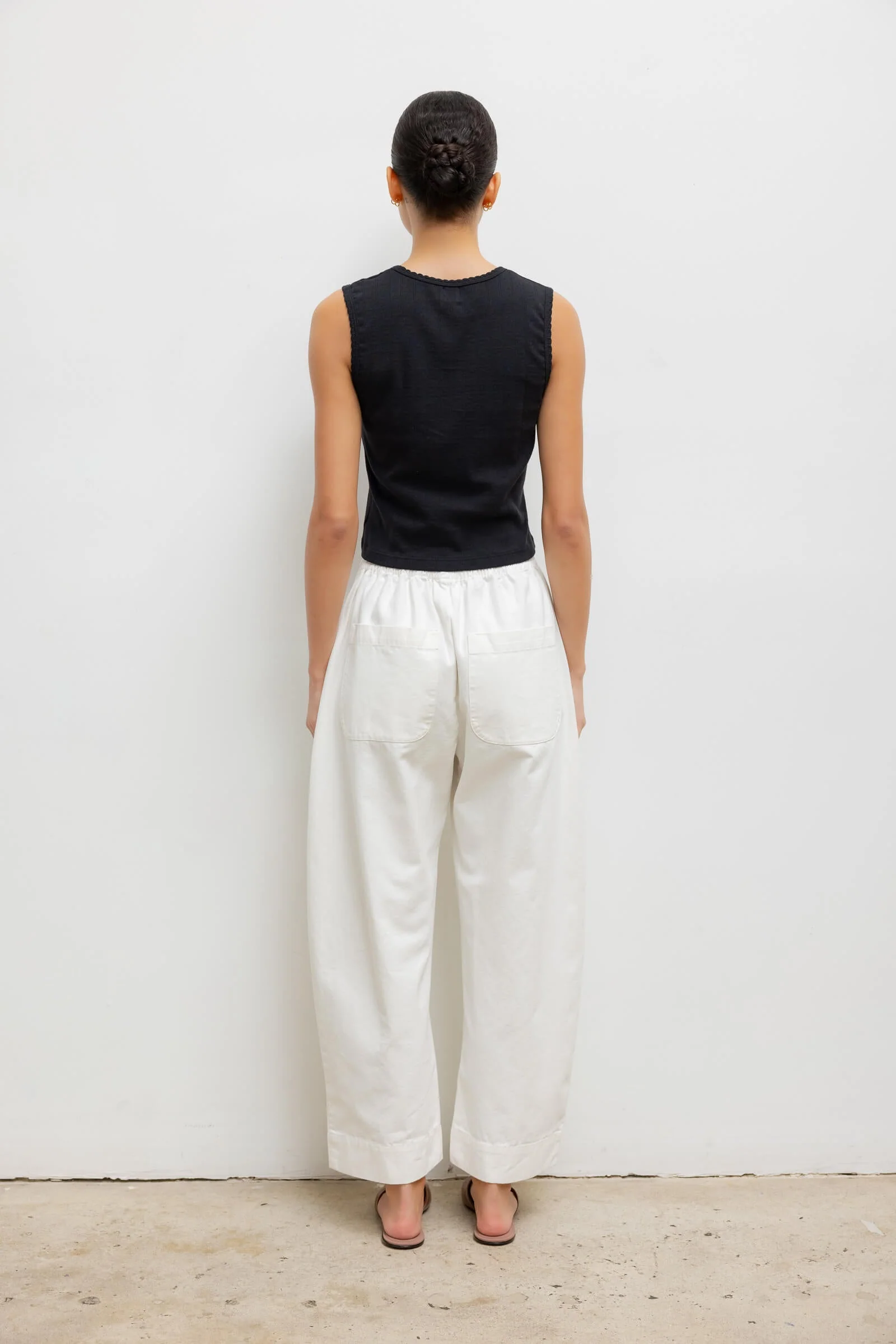Leset - Pointelle Sleeveless Crew - Image 7