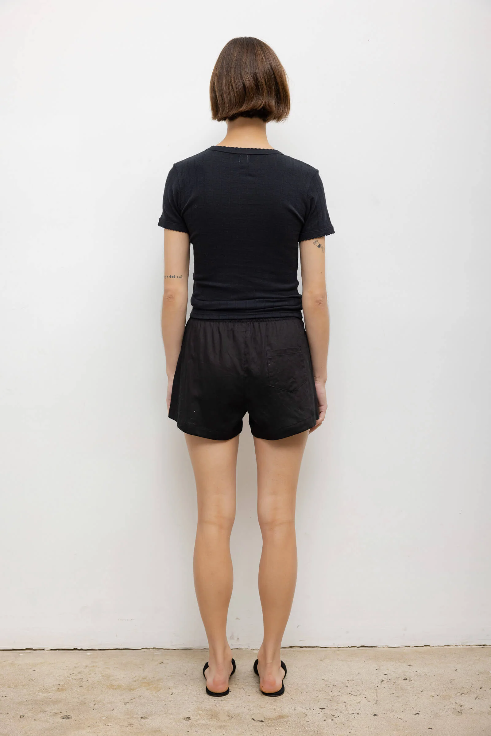 Leset - Pointelle Slim Fit Tee - Image 5
