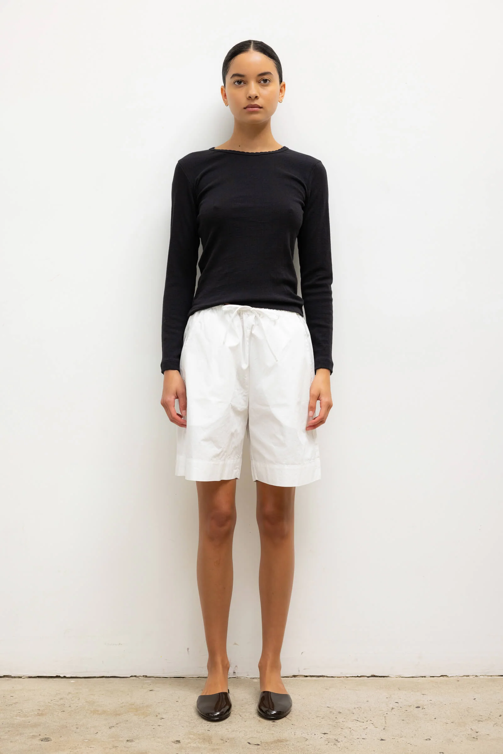 Leset - Pointelle Slim Fit Long Sleeve - Image 3
