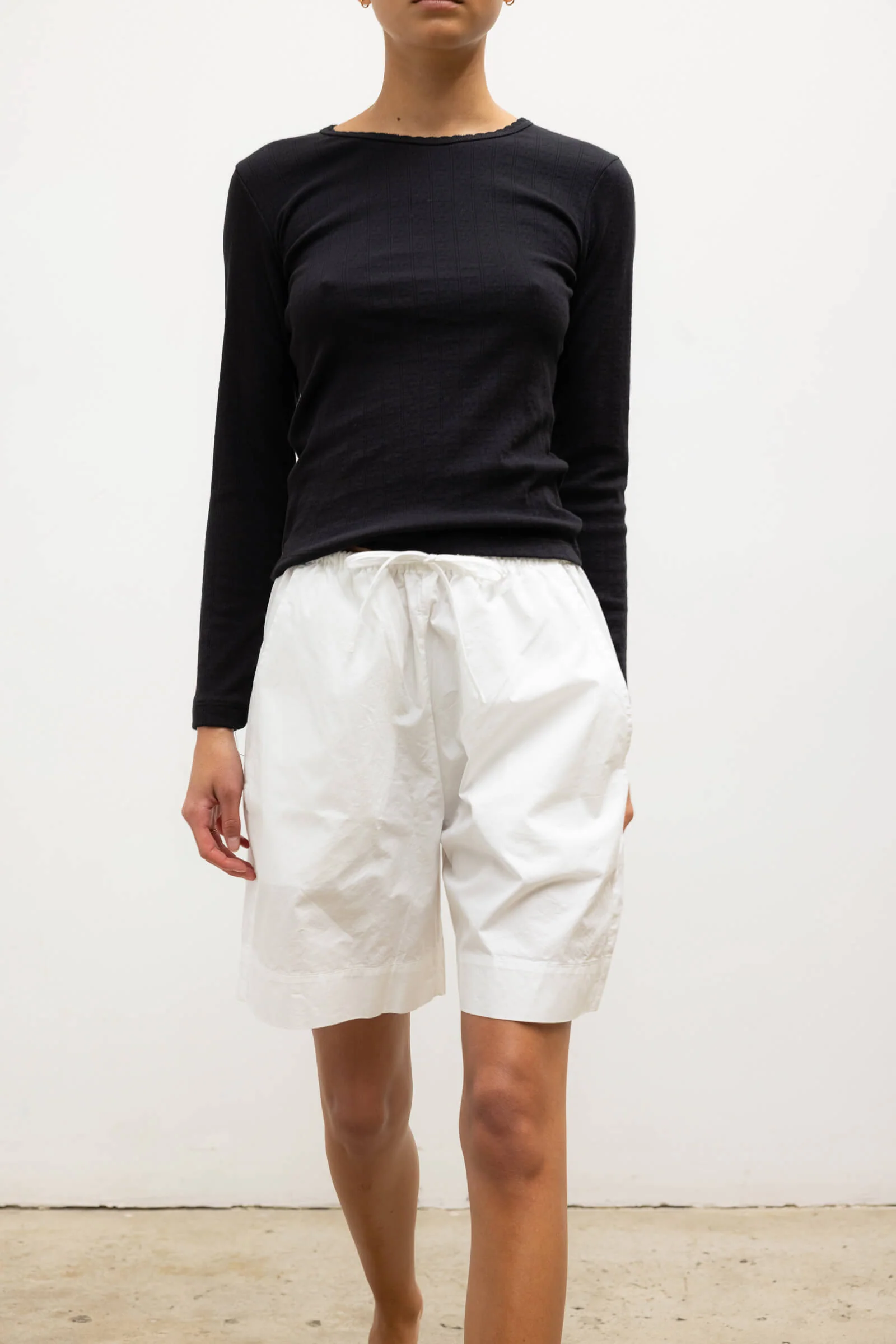 Leset - Pointelle Slim Fit Long Sleeve - Image 5