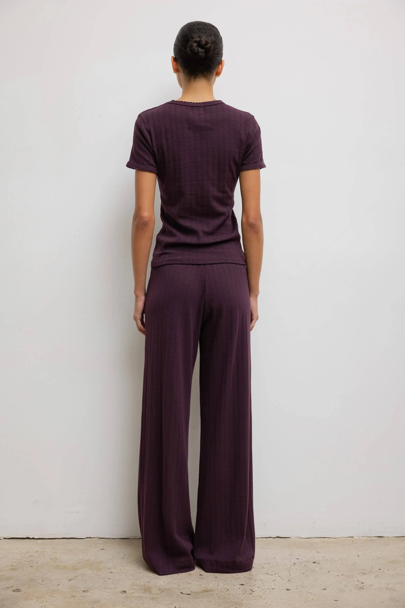 Leset - Pointelle Slim Fit Tee - Image 6
