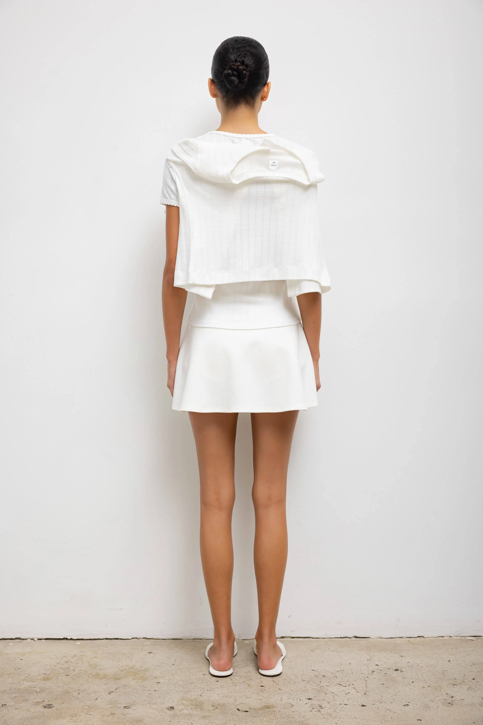 Leset - Pointelle Slim Fit Tee - Image 7