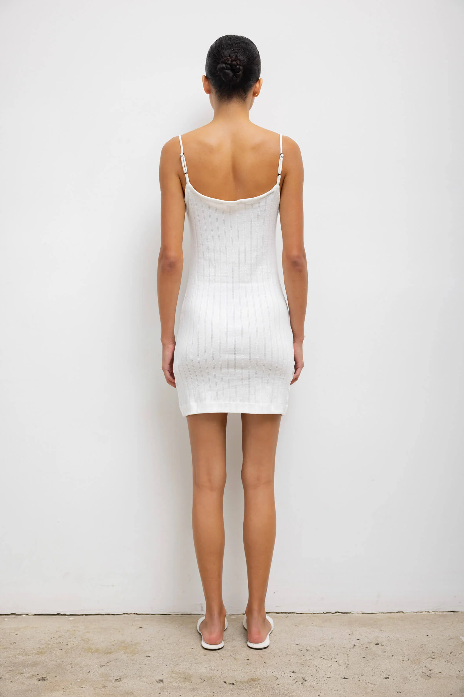 Leset - Pointelle Tie Front Dress - Image 6