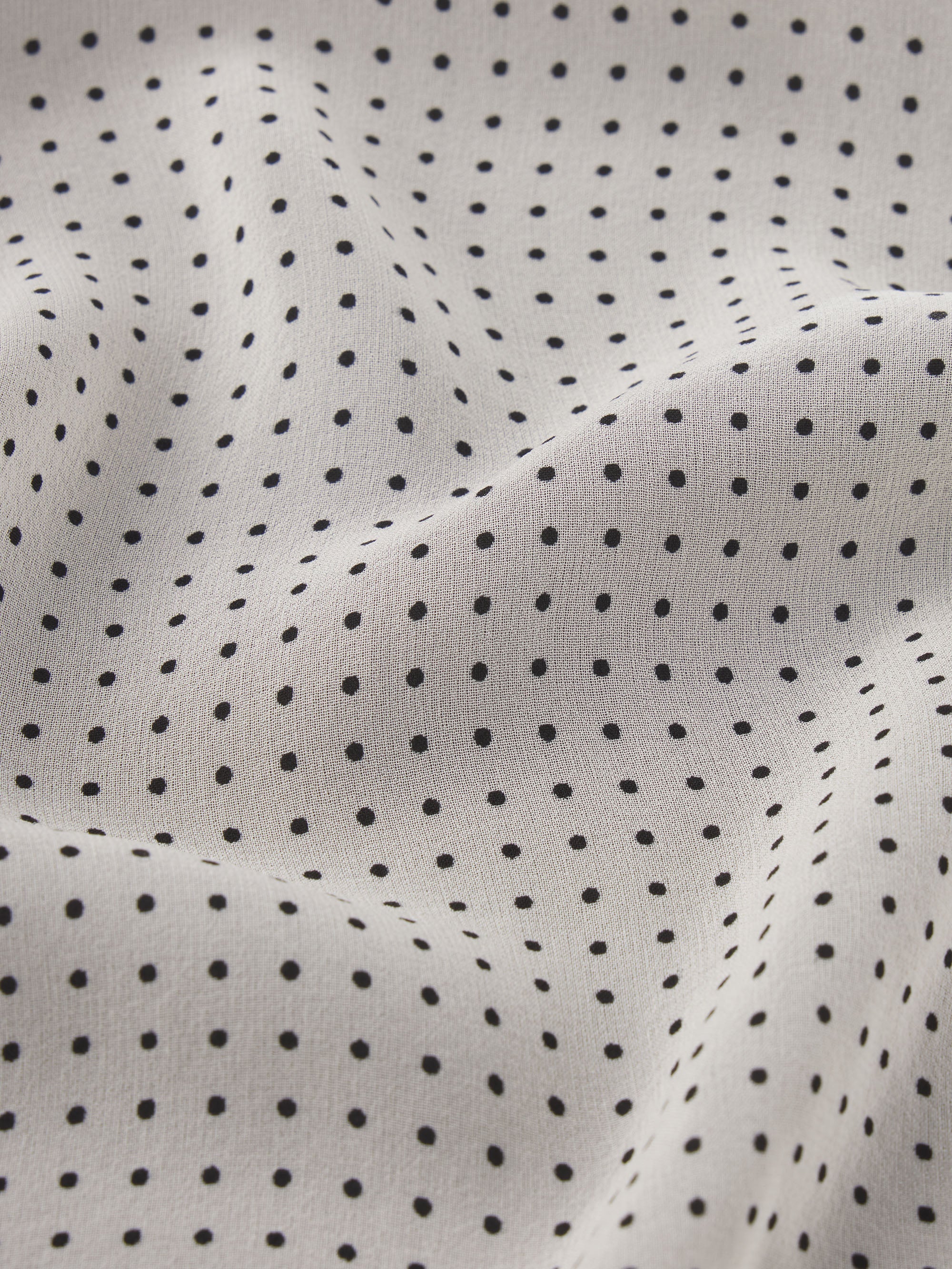 FRAME - Polka Dot Modern Tie Blouse - Image 7