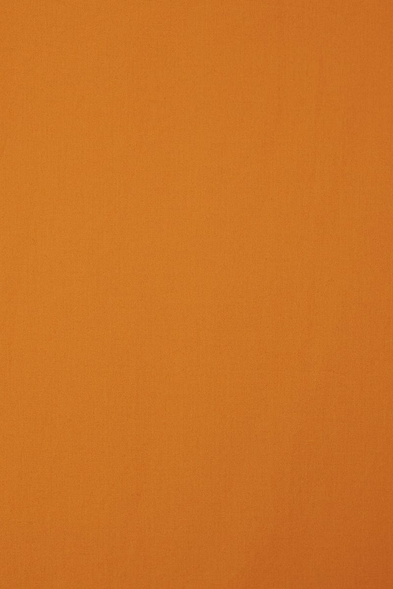 Faithfull - Pontia Shirt Dress Plain Orange - Final Sale - Image 5