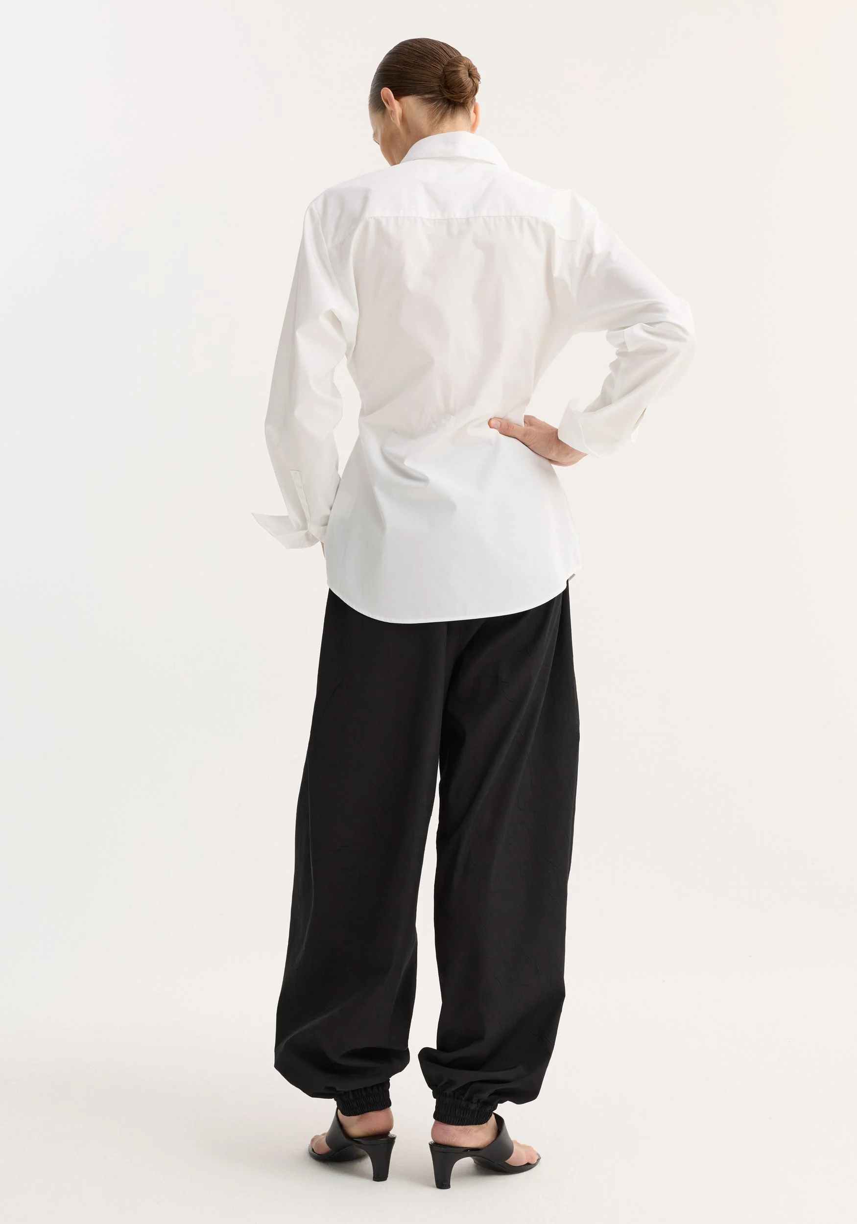 ROHE - Poplin shaped shirt | optic white - Image 3