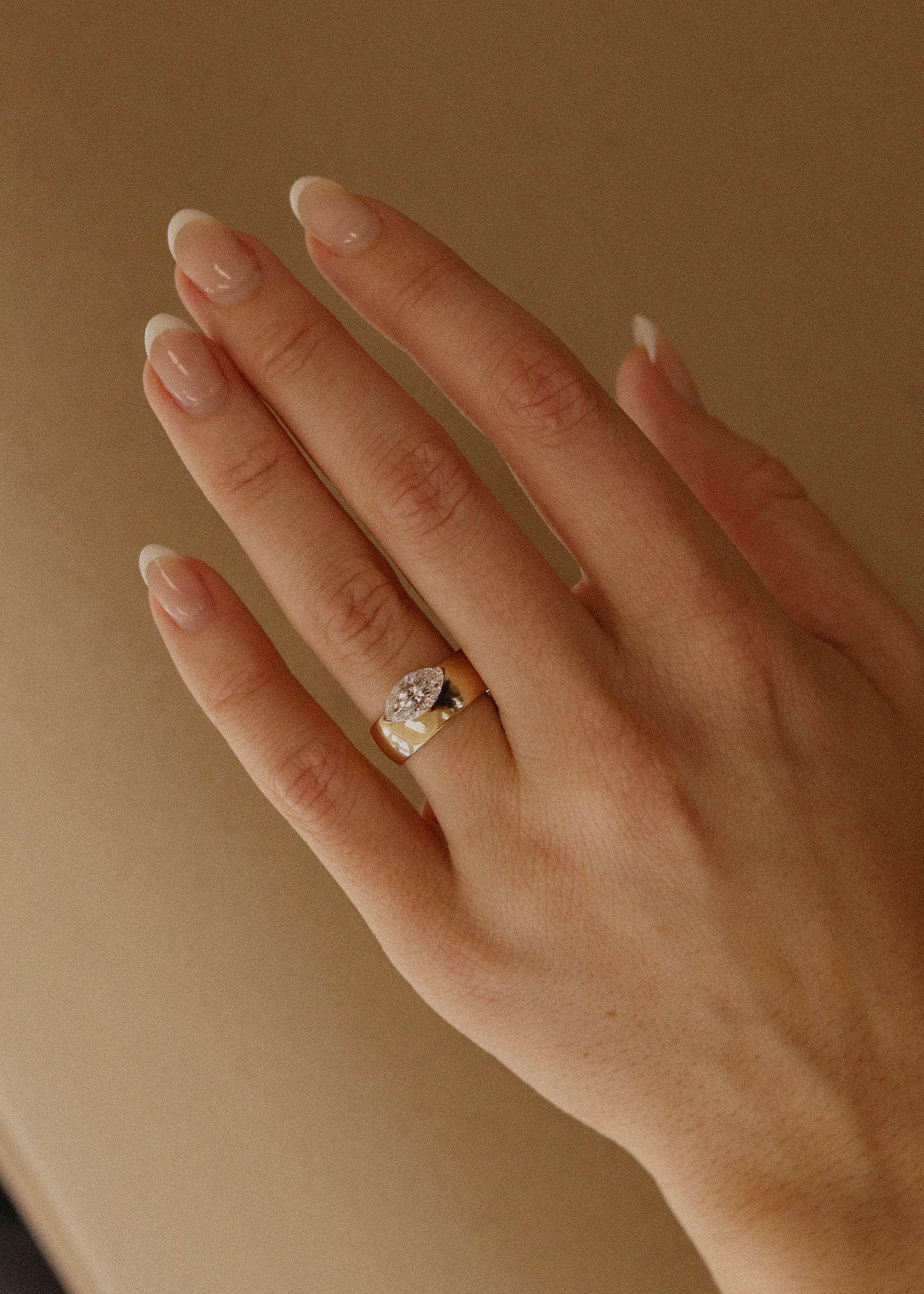 Kinn - Porter Cigar Band Ring Marquise Diamond - Image 2