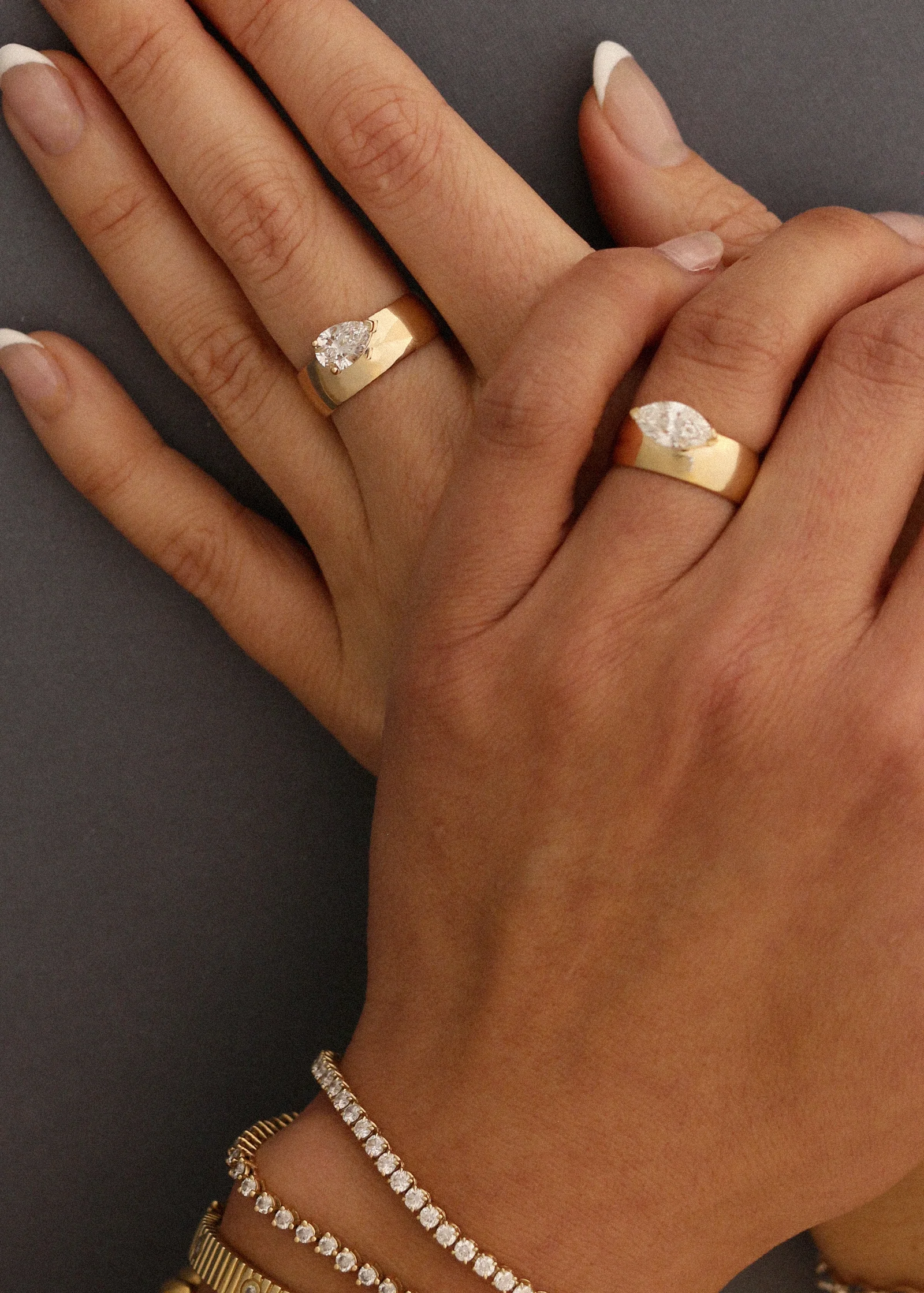 Kinn - Porter Cigar Band Ring Marquise Diamond - Image 4