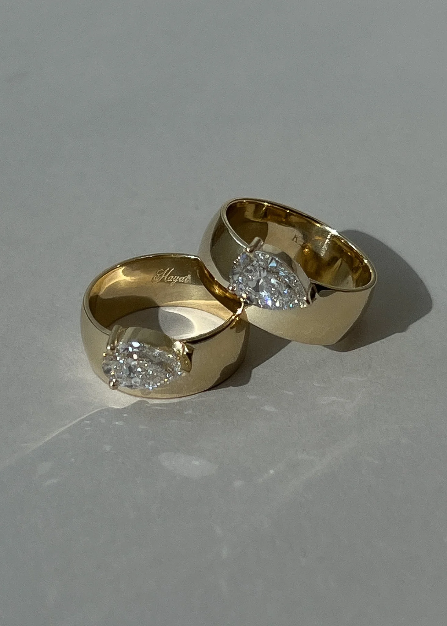 Kinn - Porter Cigar Band Ring Pear Diamond - Image 4