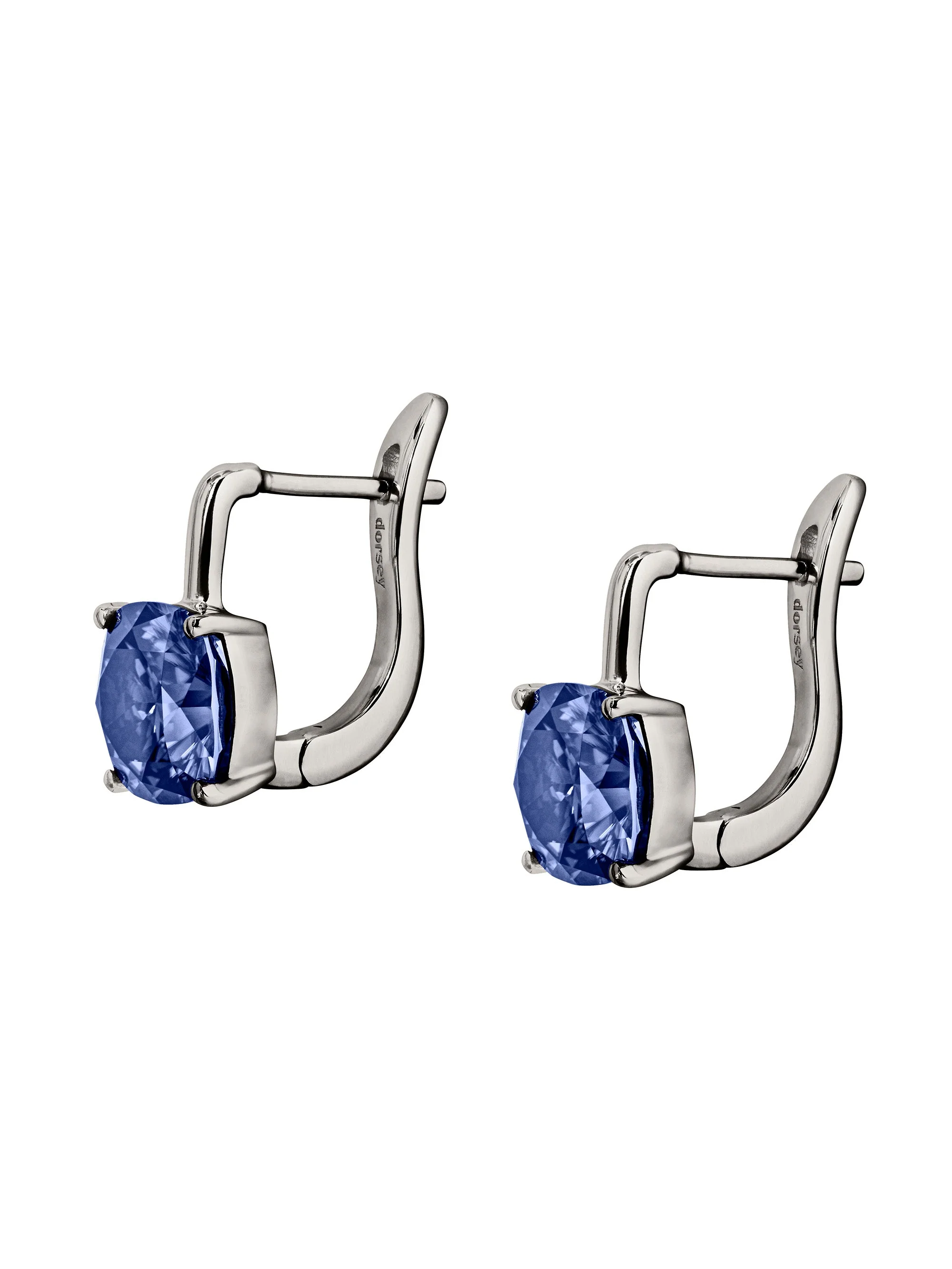 Dorsey - PORTER CUSHION - CUT EARRINGS IN SLATE BLUE MOISSANITE - Image 2