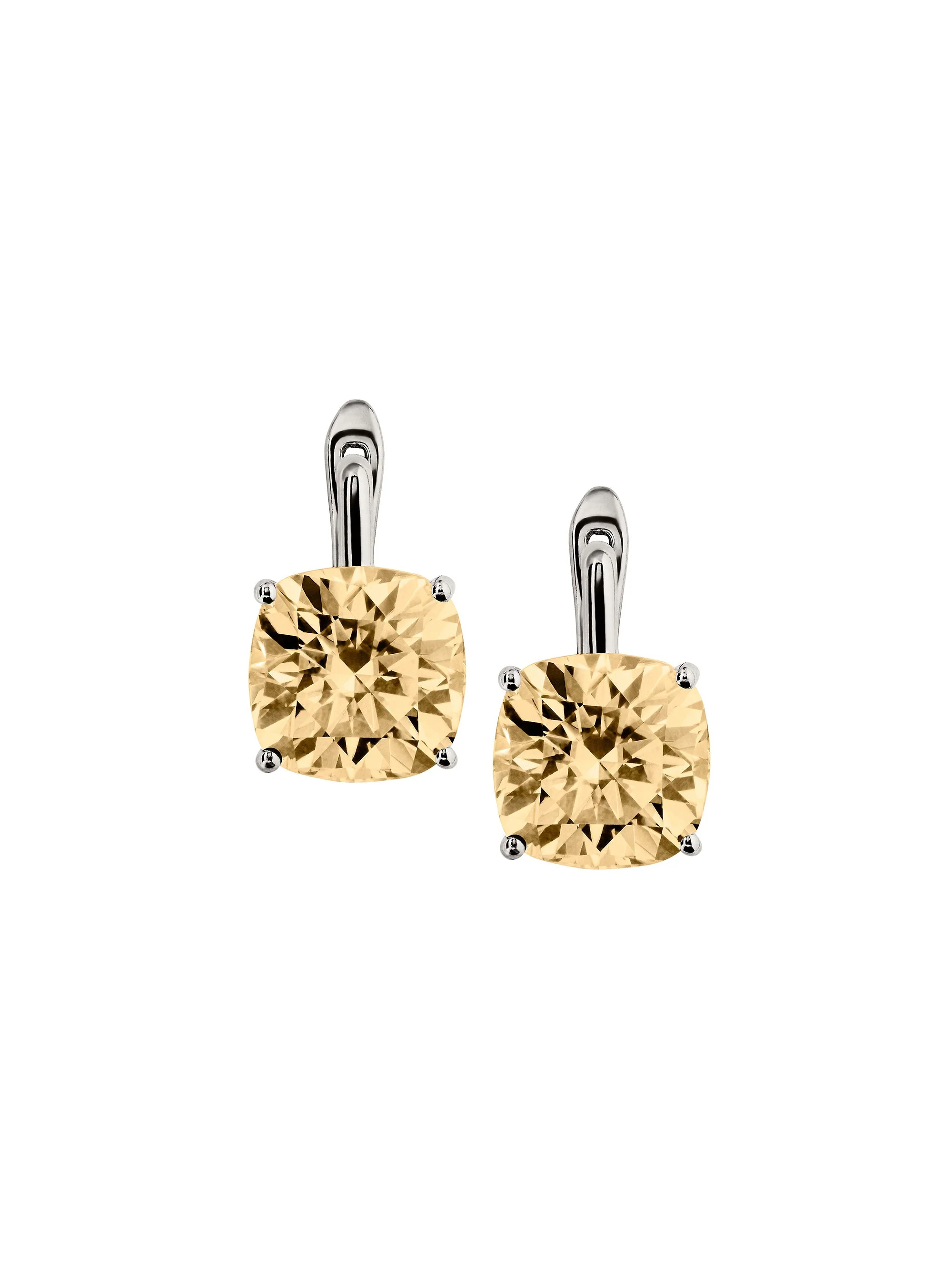 Dorsey - PORTER CUSHION - CUT EARRINGS IN HONEY MOISSANITE