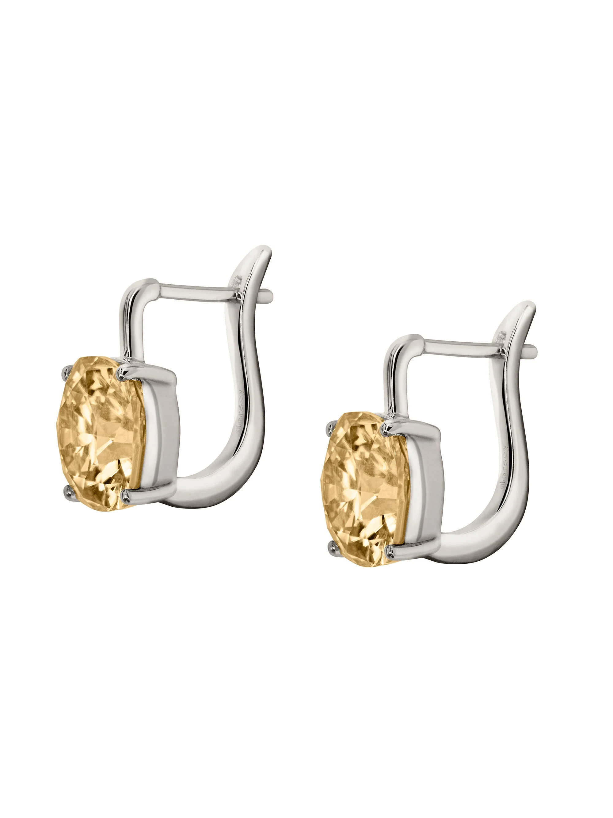 Dorsey - PORTER CUSHION - CUT EARRINGS IN HONEY MOISSANITE - Image 2