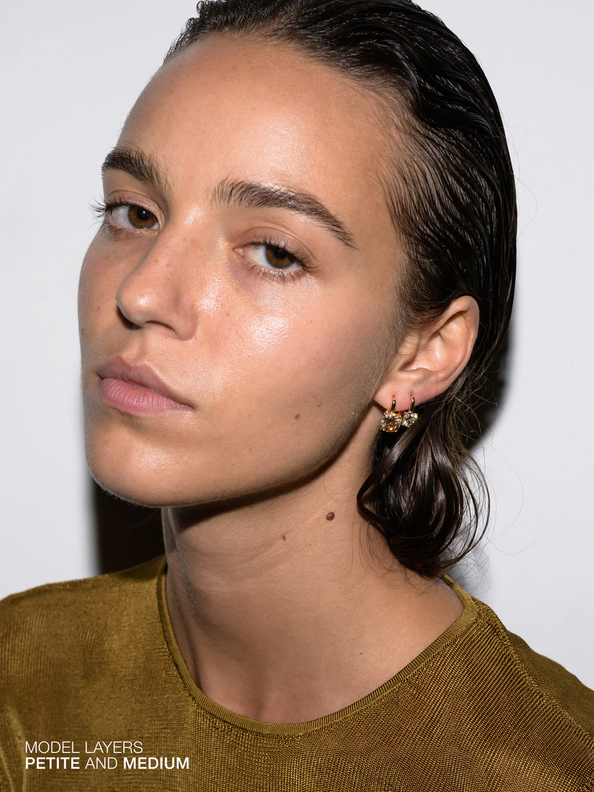 Dorsey - PORTER CUSHION - CUT EARRINGS IN HONEY MOISSANITE - Image 3