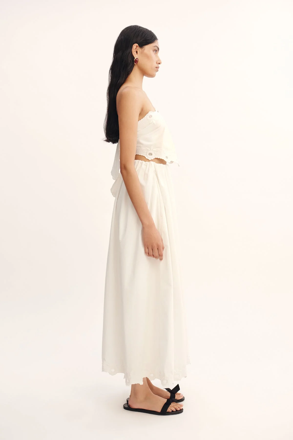 Posse - ANTOINETTE TIE TOP - VINTAGE WHITE - Image 5