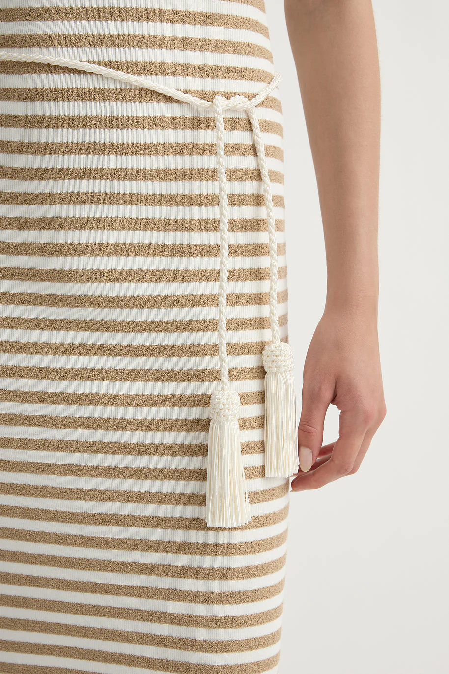 Posse - ARI DRESS - TAN STRIPE - Image 3