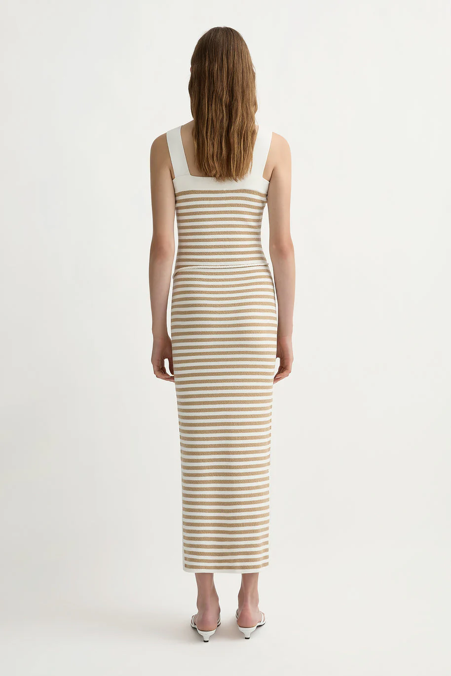 Posse - ARI DRESS - TAN STRIPE - Image 4