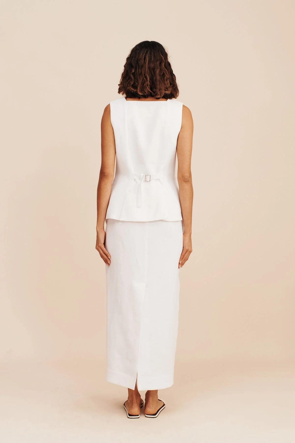 Posse - BONNIE PENCIL SKIRT - IVORY - Image 6