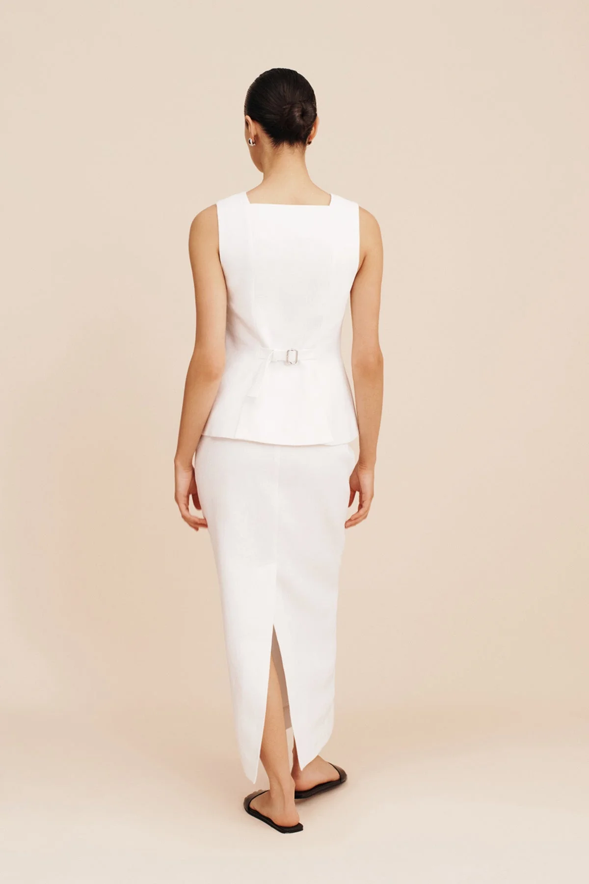 Posse - BONNIE PENCIL SKIRT - IVORY - Image 9