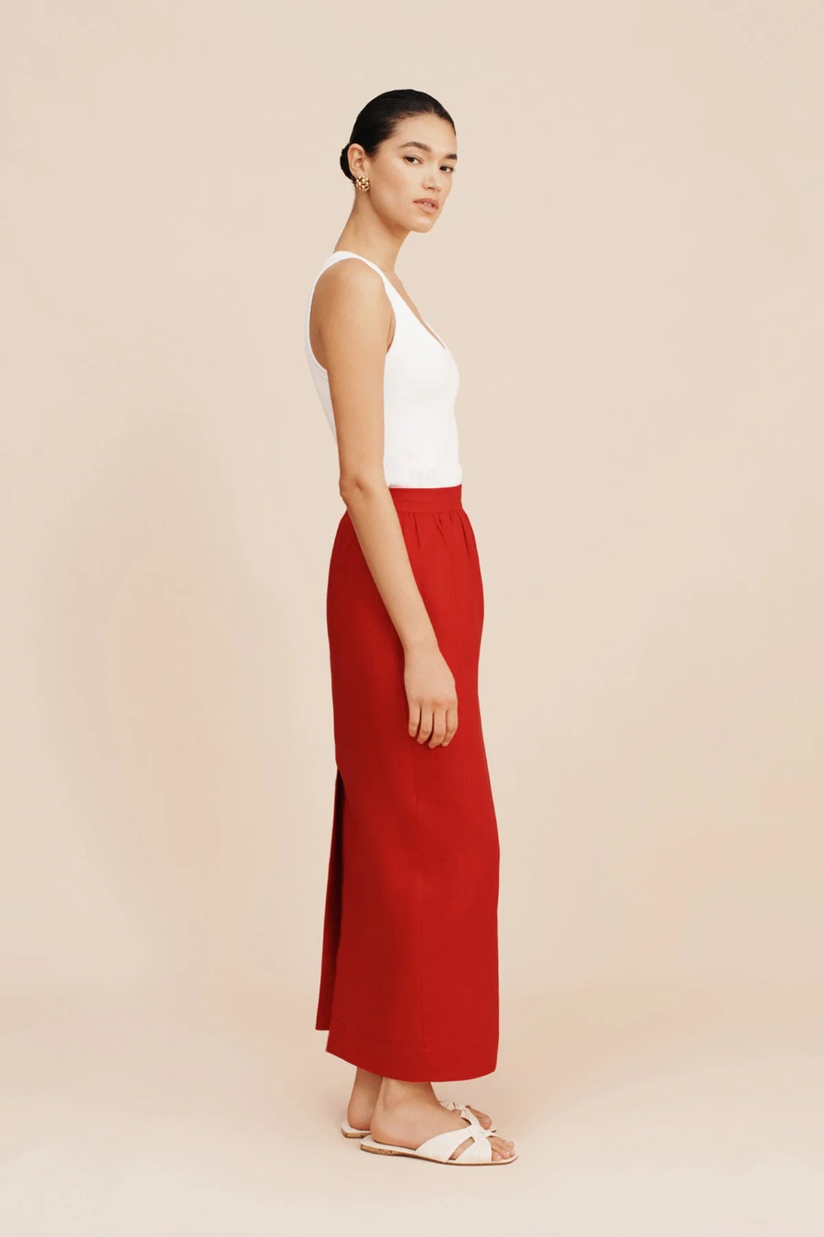 Posse - BONNIE PENCIL SKIRT - RED - Image 10