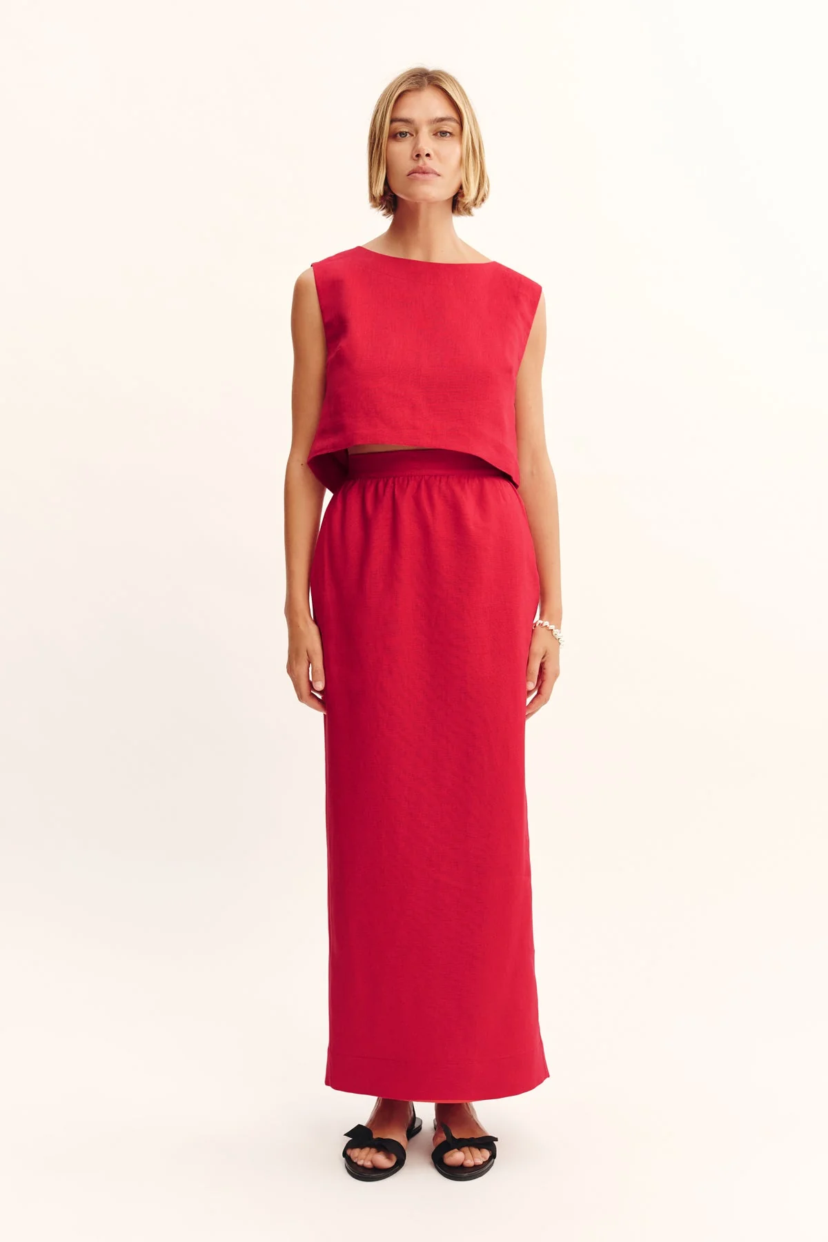Posse - BONNIE PENCIL SKIRT - RED - Image 5