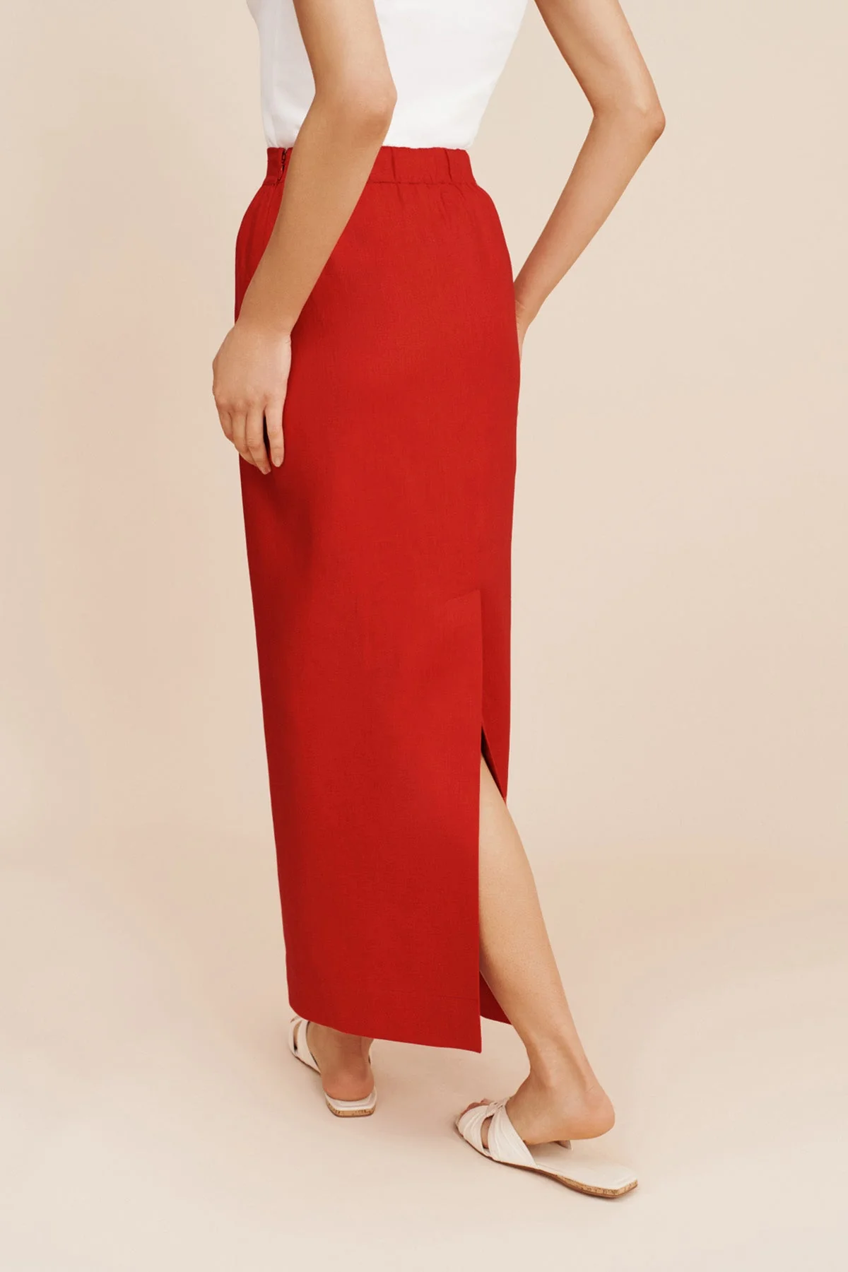 Posse - BONNIE PENCIL SKIRT - RED - Image 9