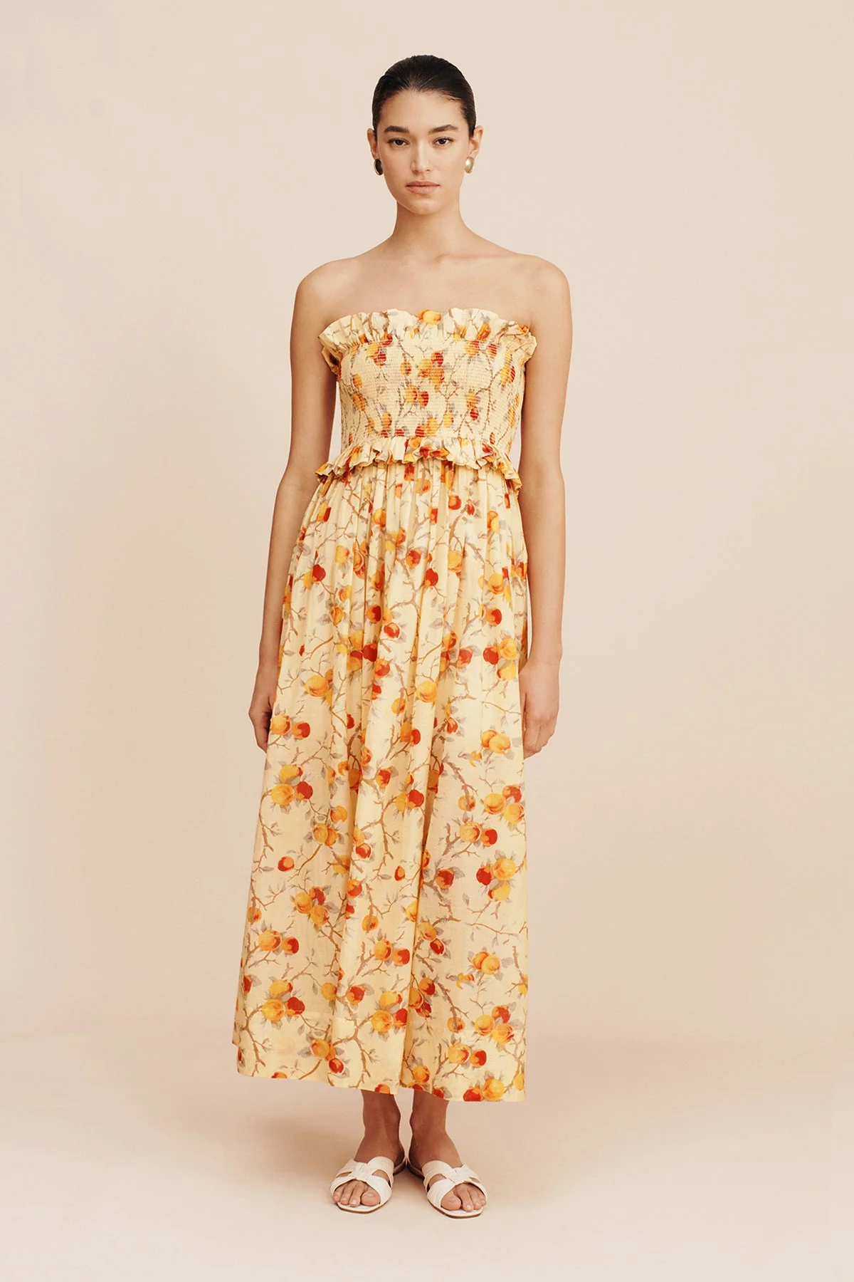 Posse - COBY STRAPLESS DRESS - CITRUS FLORAL - Image 3