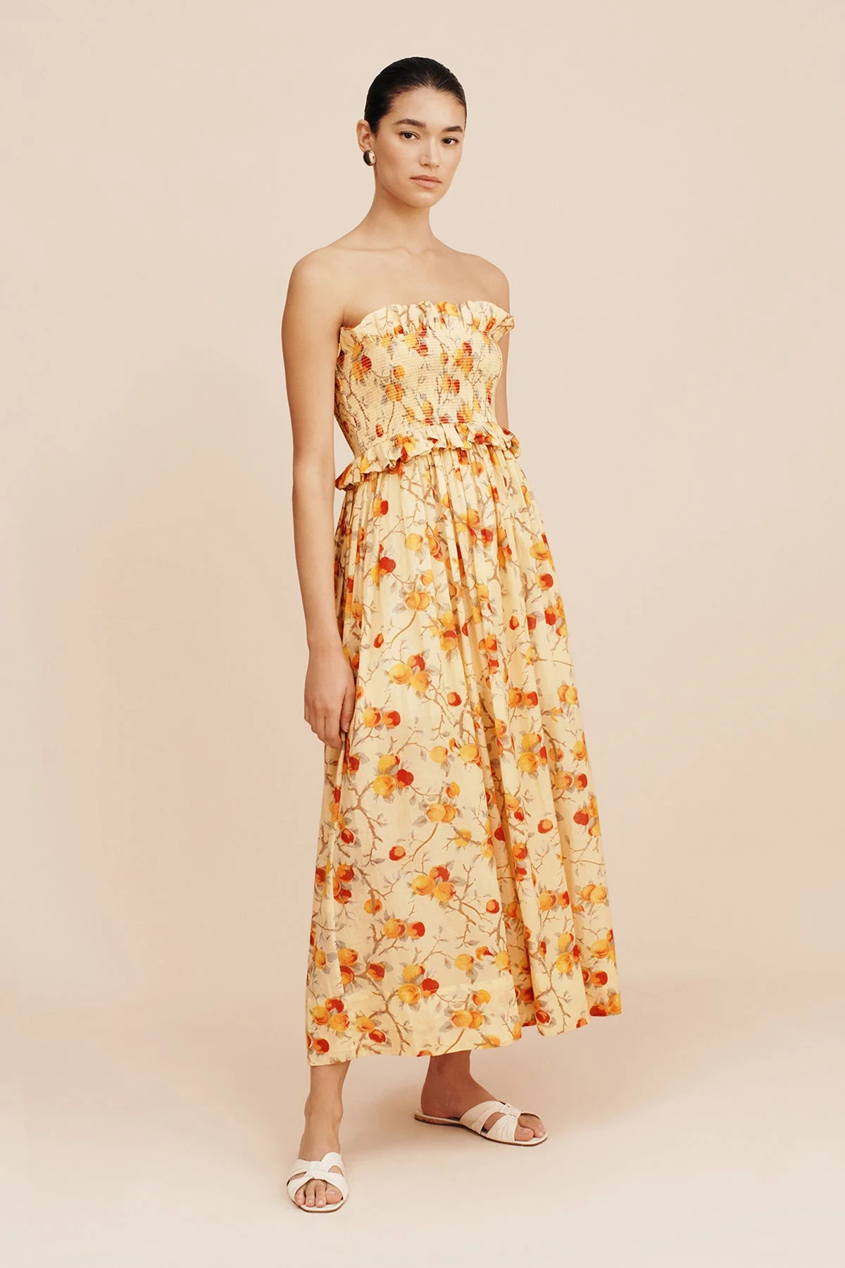 Posse - COBY STRAPLESS DRESS - CITRUS FLORAL - Image 4