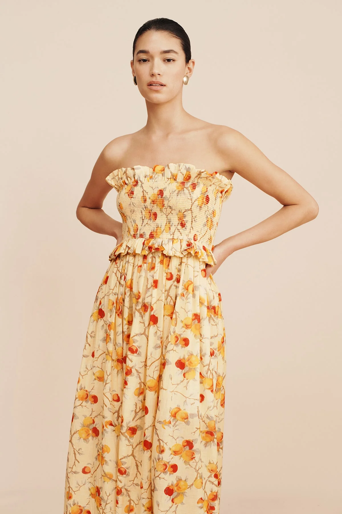 Posse - COBY STRAPLESS DRESS - CITRUS FLORAL - Image 5