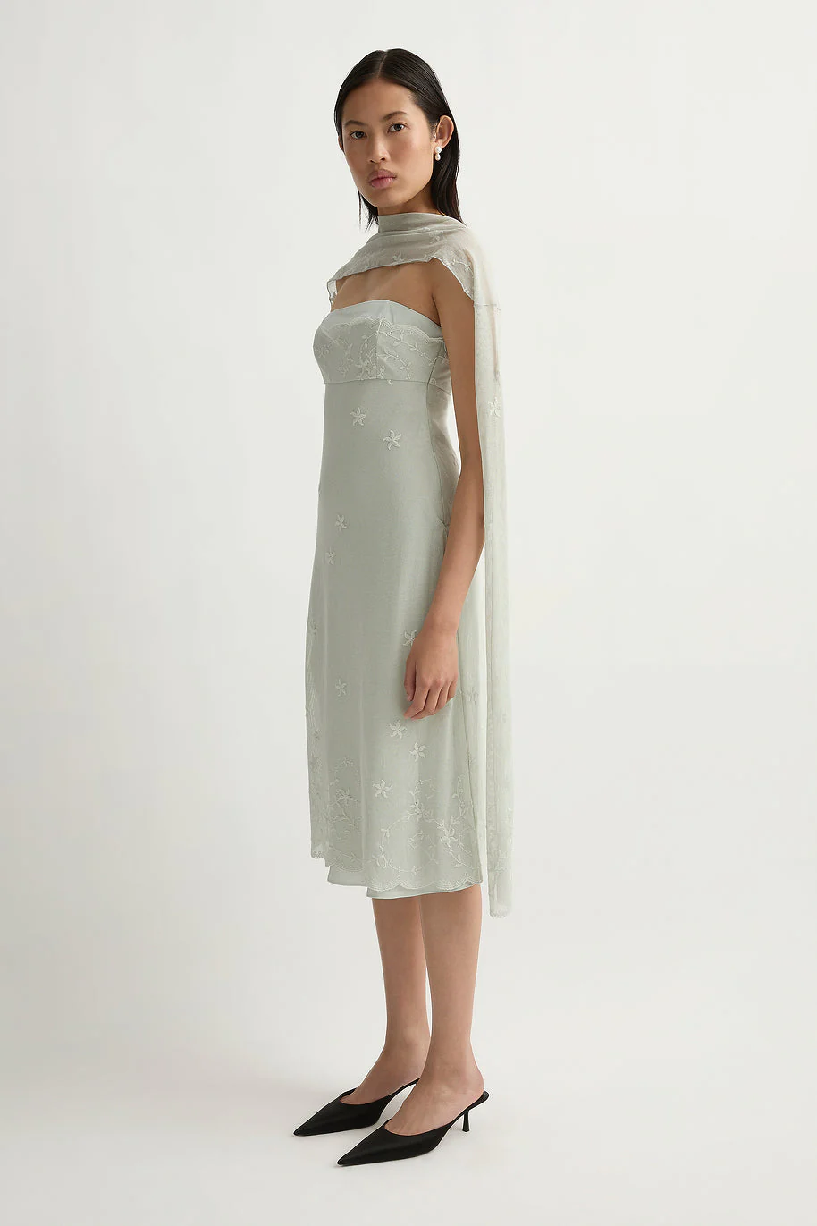 Posse - COVE STRAPLESS DRESS - SEAFOAM - Image 2