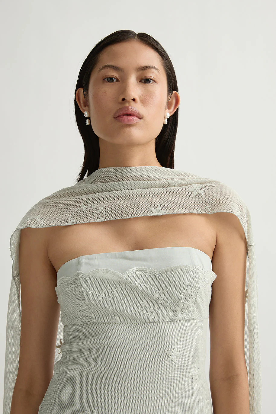 Posse - COVE STRAPLESS DRESS - SEAFOAM - Image 3