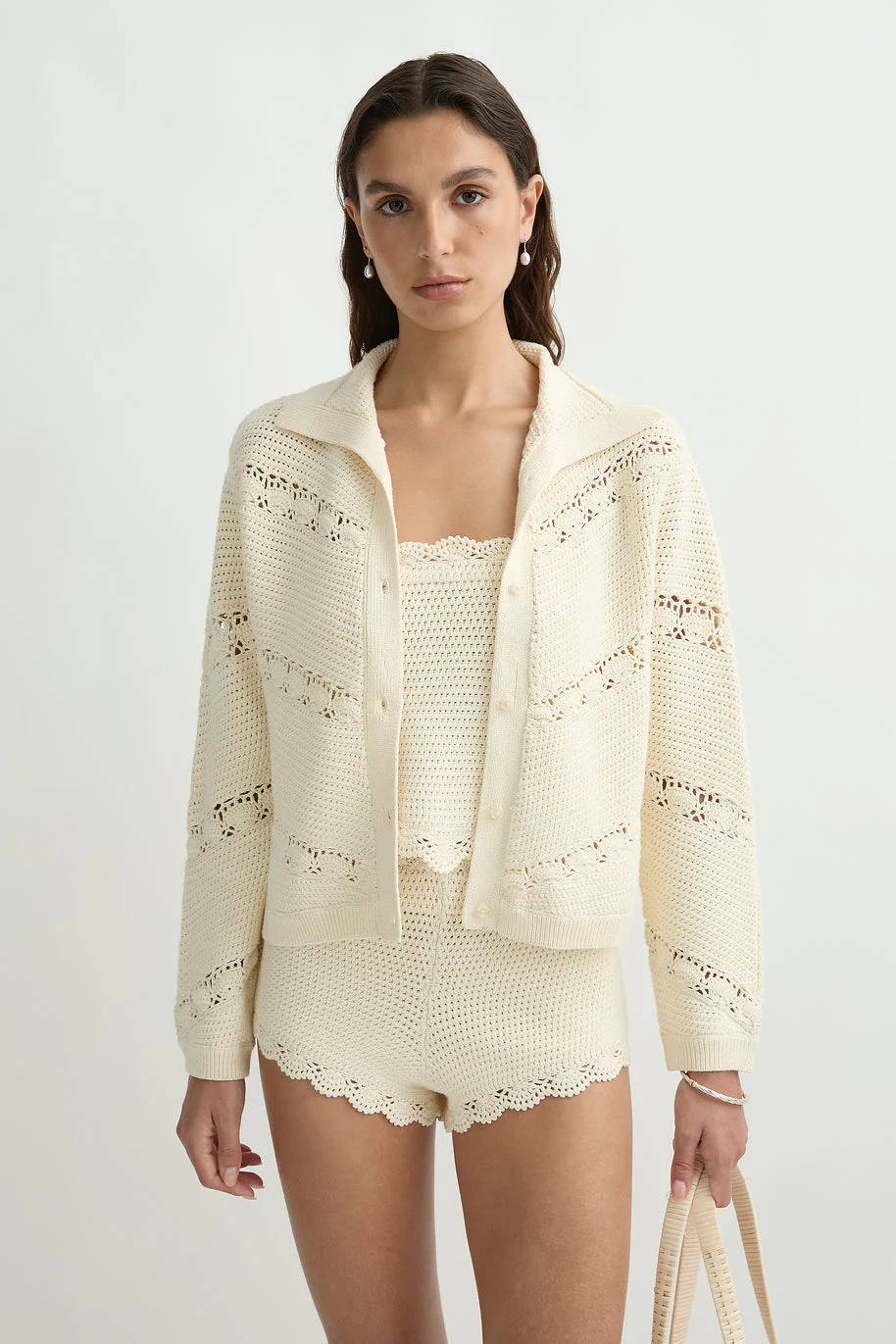 Posse - DYLAN CARDIGAN - PEARL