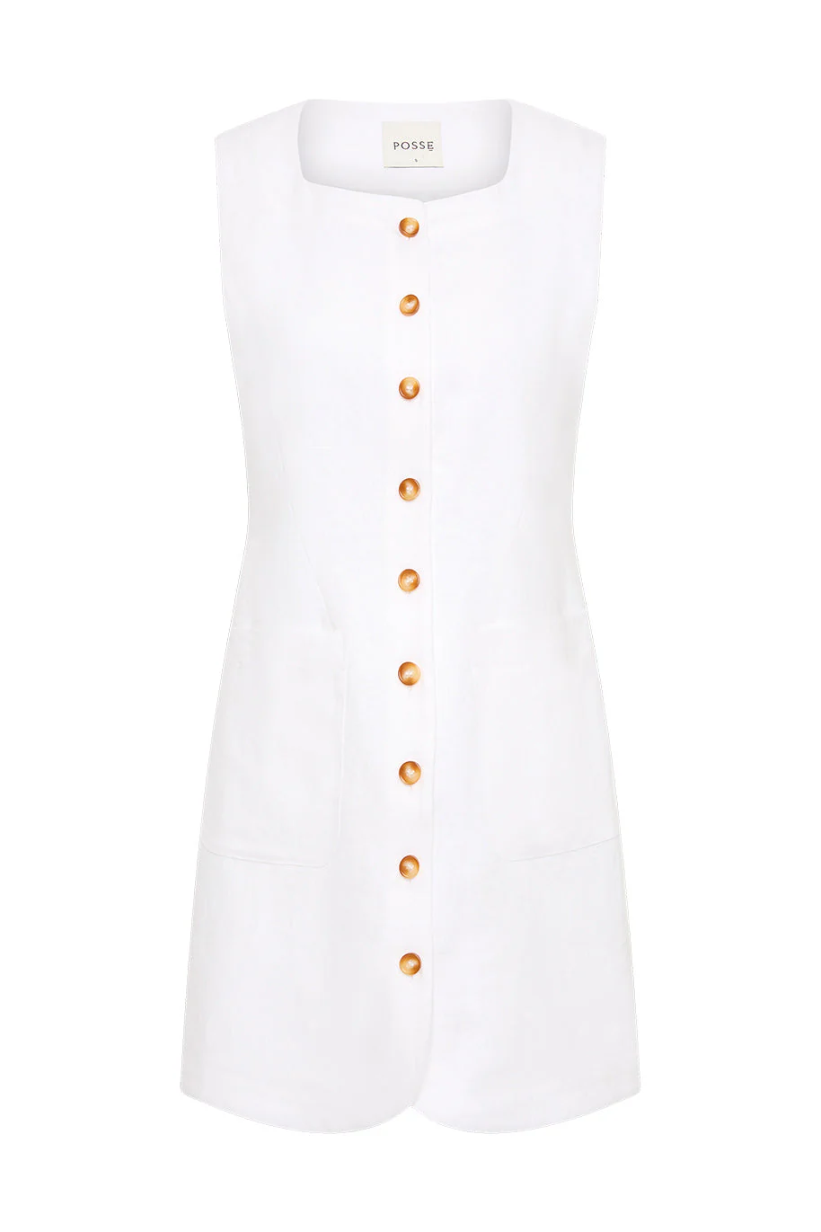 Posse - EMMA BUTTON DOWN DRESS - IVORY - Image 12