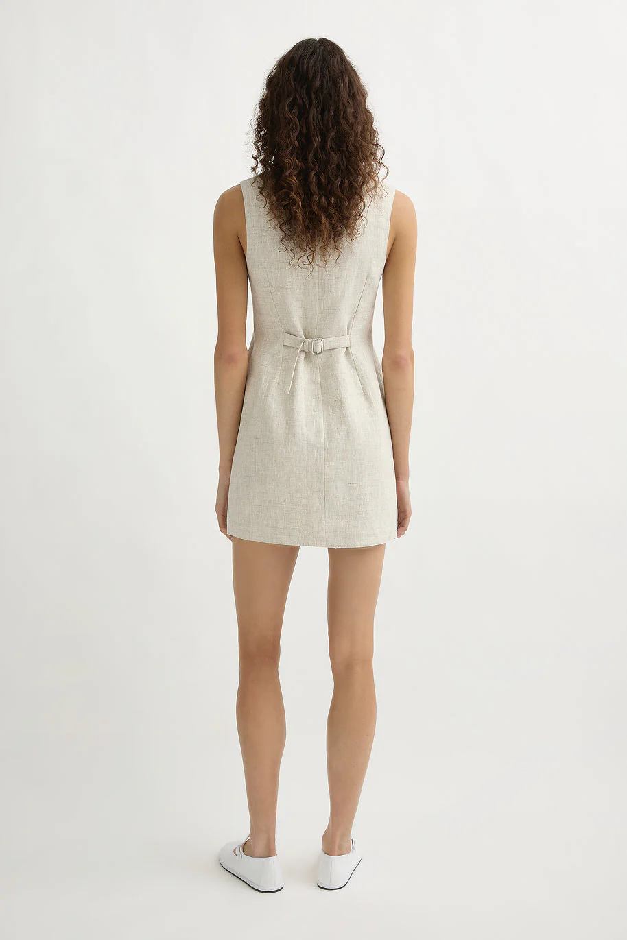 Posse - EMMA BUTTON DOWN DRESS - NATURAL - Image 11