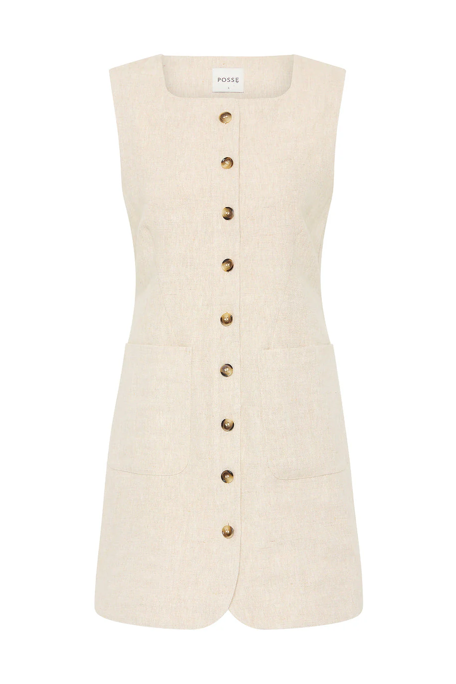 Posse - EMMA BUTTON DOWN DRESS - NATURAL - Image 12