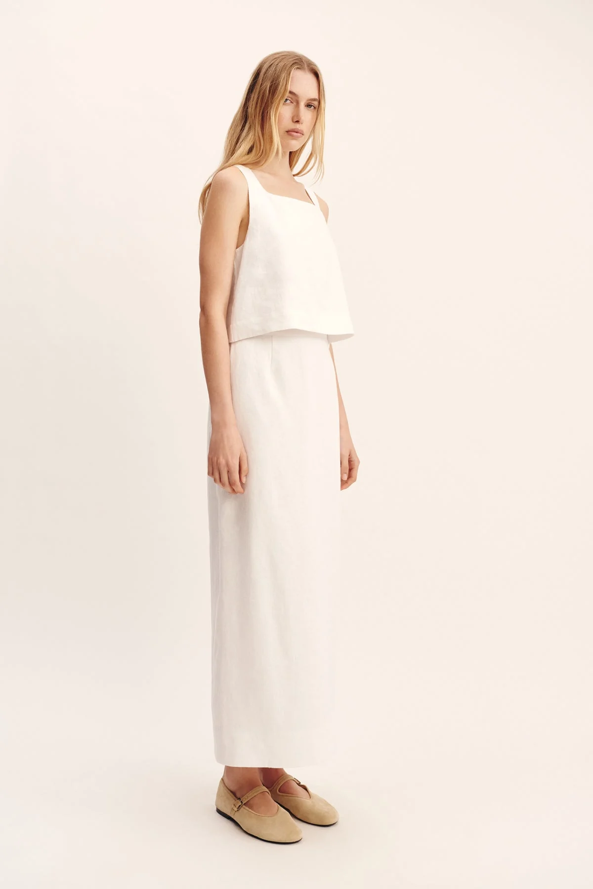 Posse - EMMA PENCIL SKIRT - IVORY - Image 3