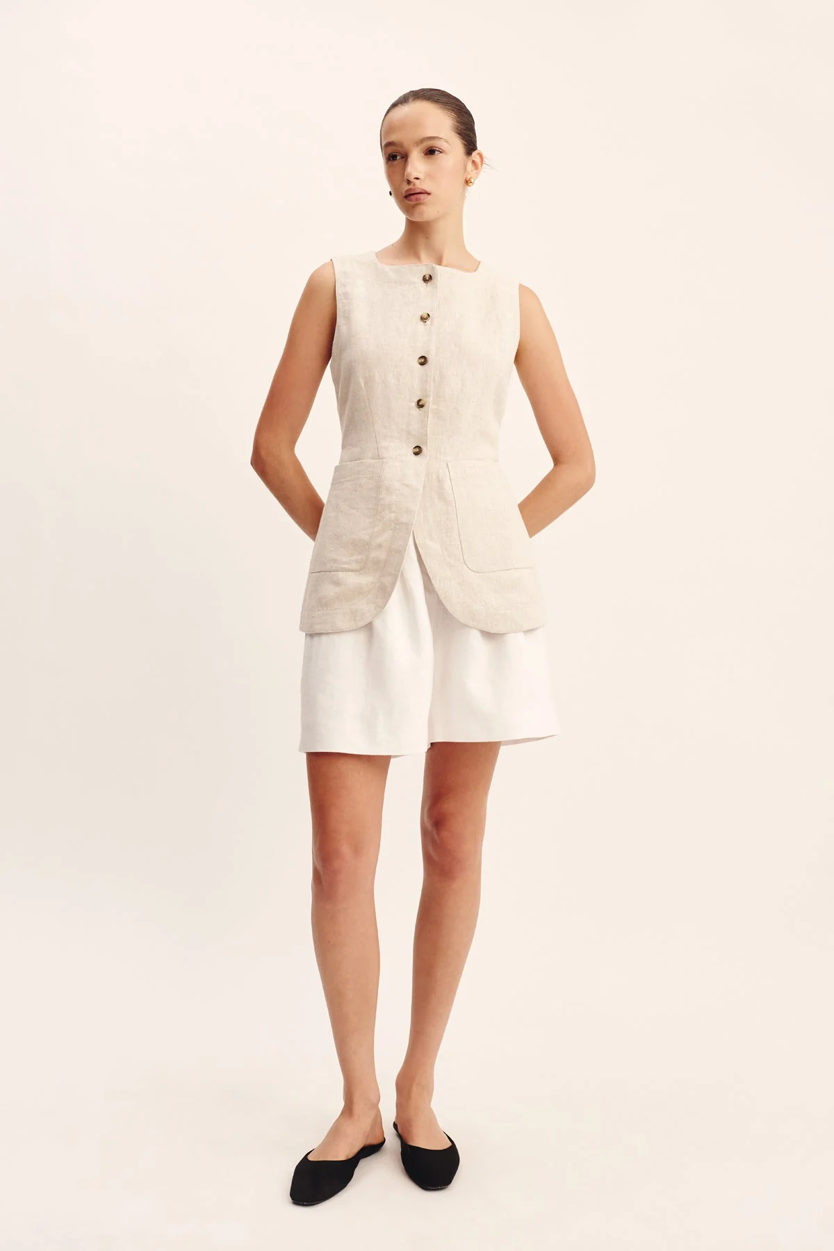 Posse - EMMA VEST - NATURAL - Image 2