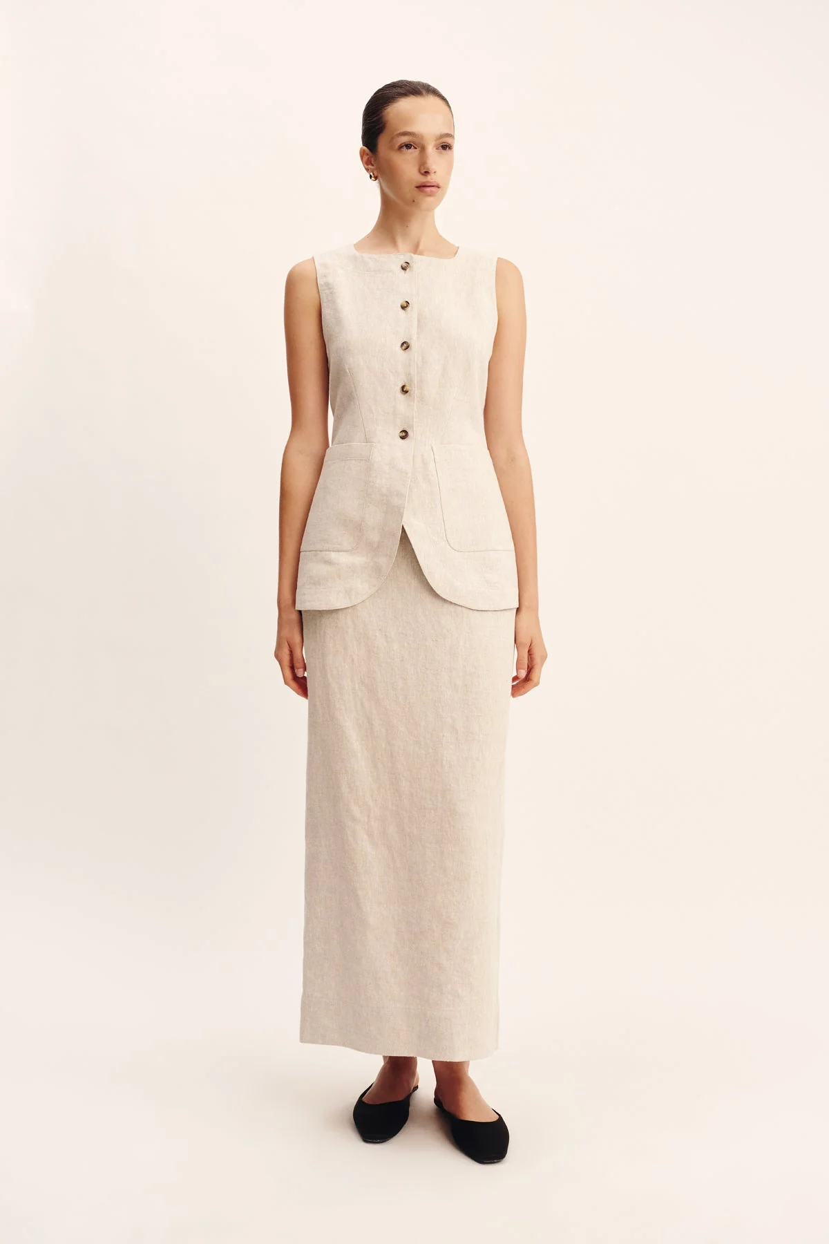 Posse - EMMA VEST - NATURAL - Image 3