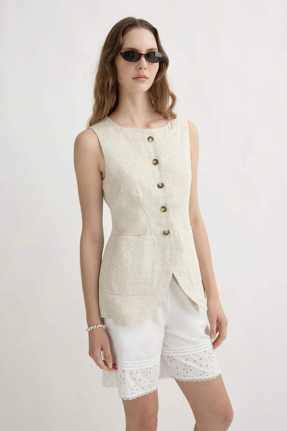 Posse - EMMA VEST - NATURAL - Image 8