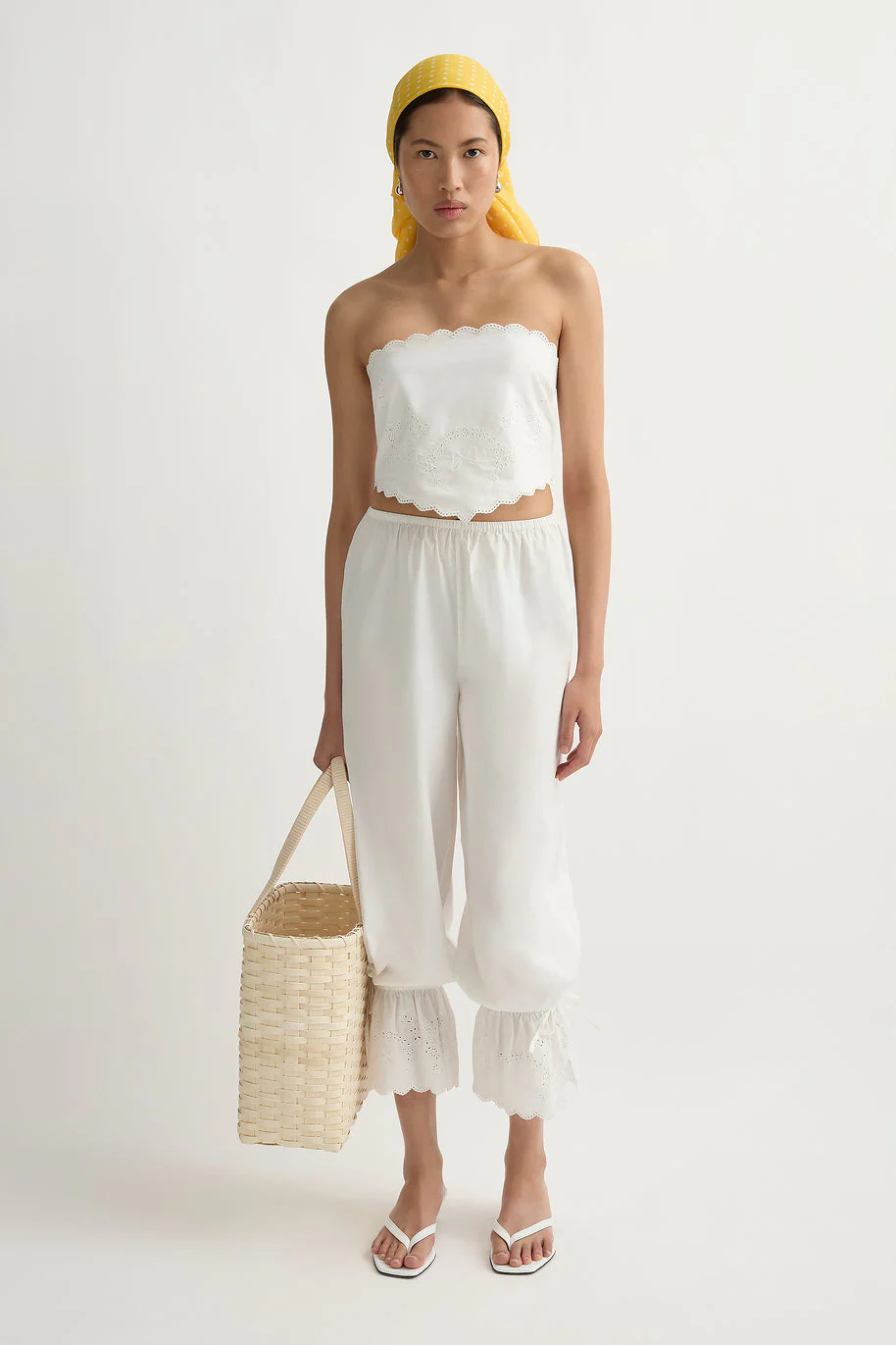 Posse - LOIS PANT - VINTAGE WHITE