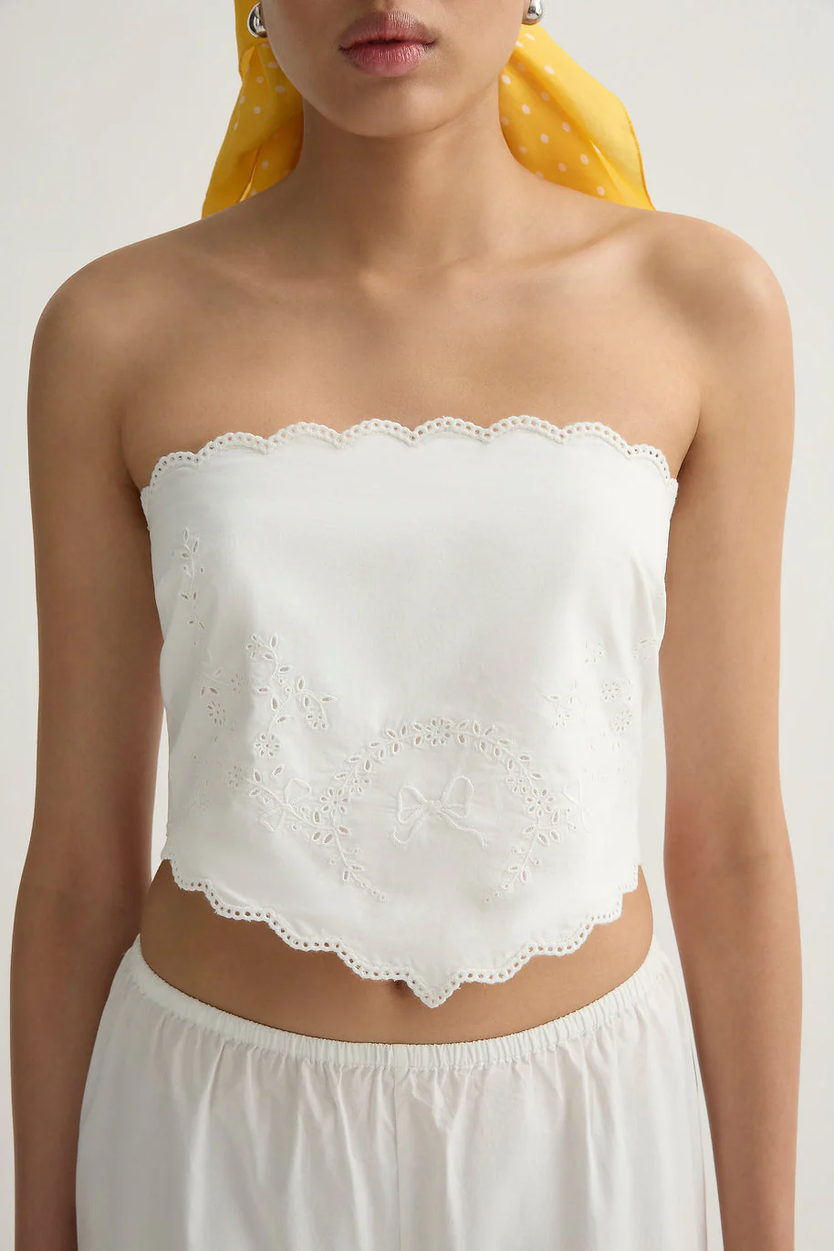 Posse - LOIS TIE TOP - VINTAGE WHITE - Image 2