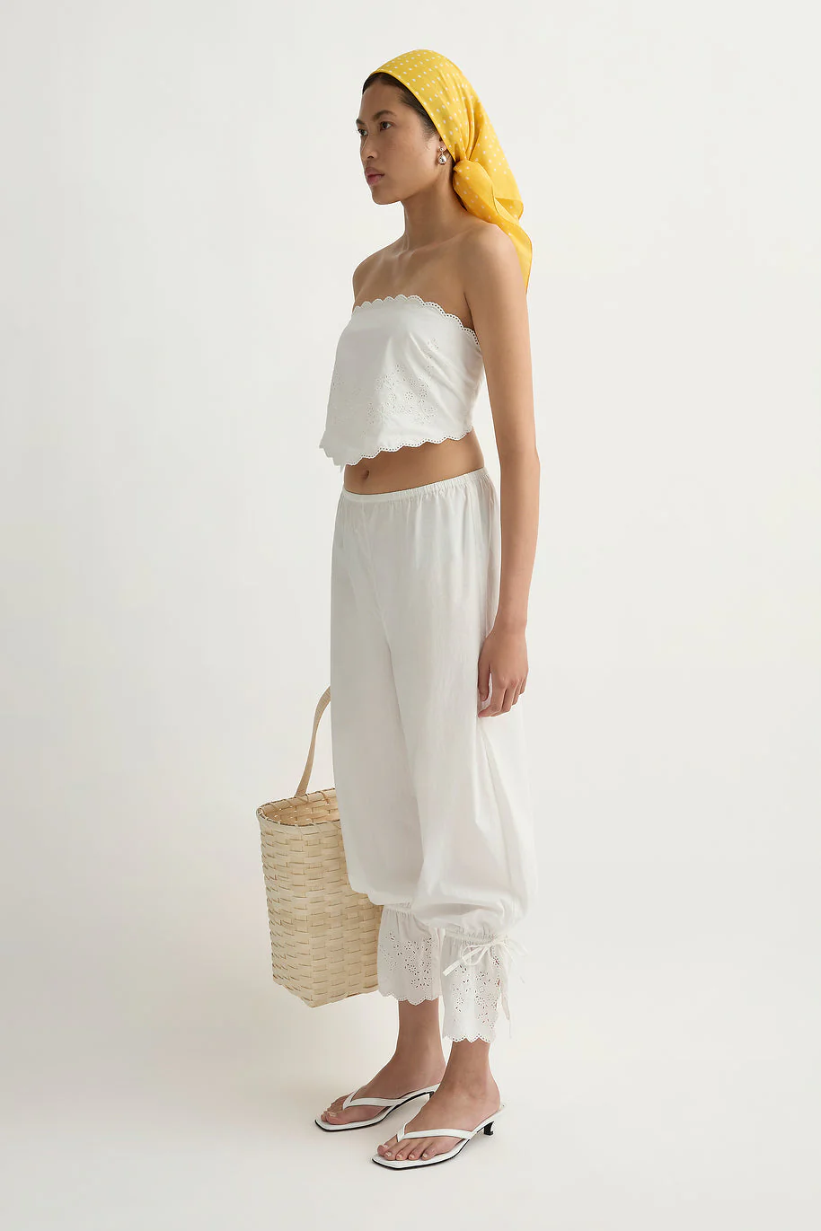 Posse - LOIS TIE TOP - VINTAGE WHITE - Image 3