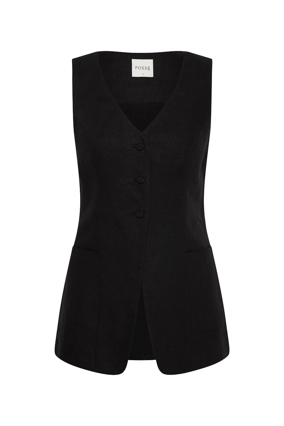 Posse - LORENZO TAILORED VEST - BLACK - Image 15