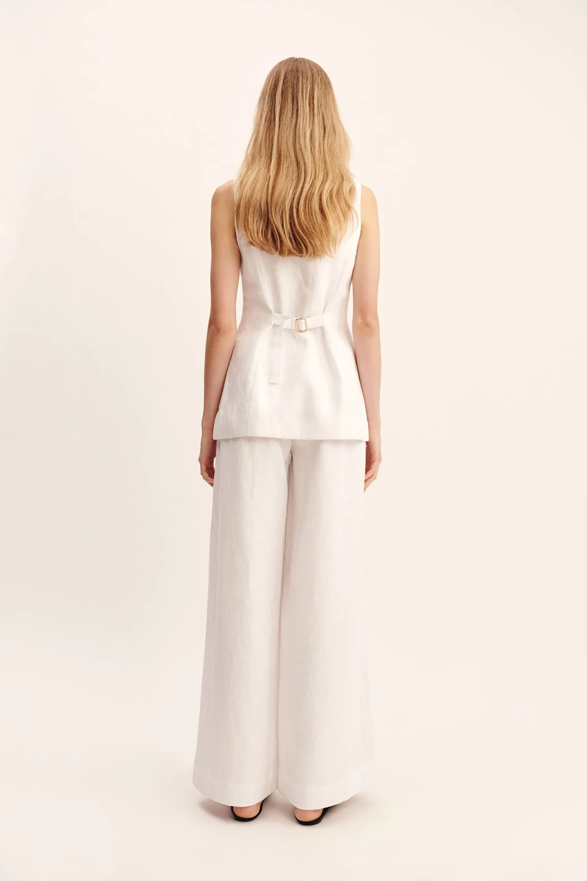 Posse - LORENZO TAILORED VEST - IVORY - Image 3
