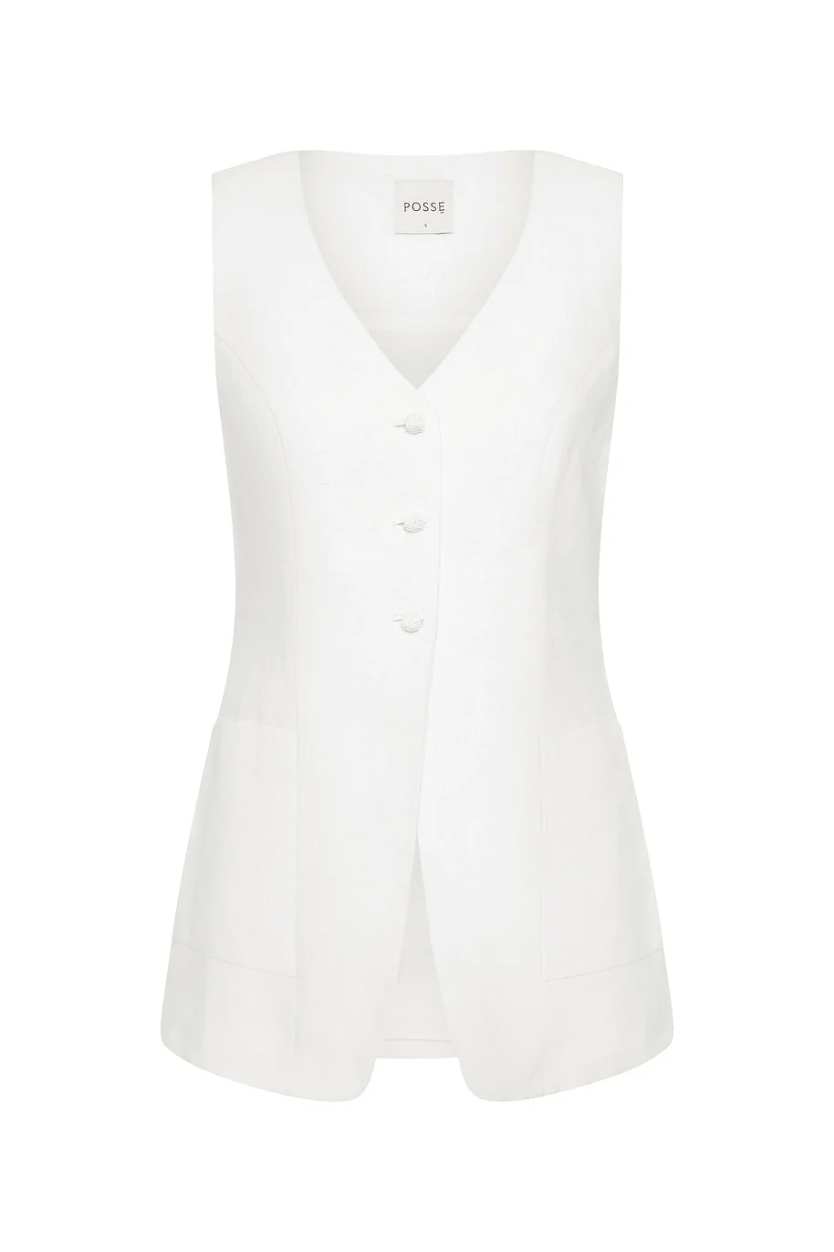 Posse - LORENZO TAILORED VEST - IVORY - Image 7