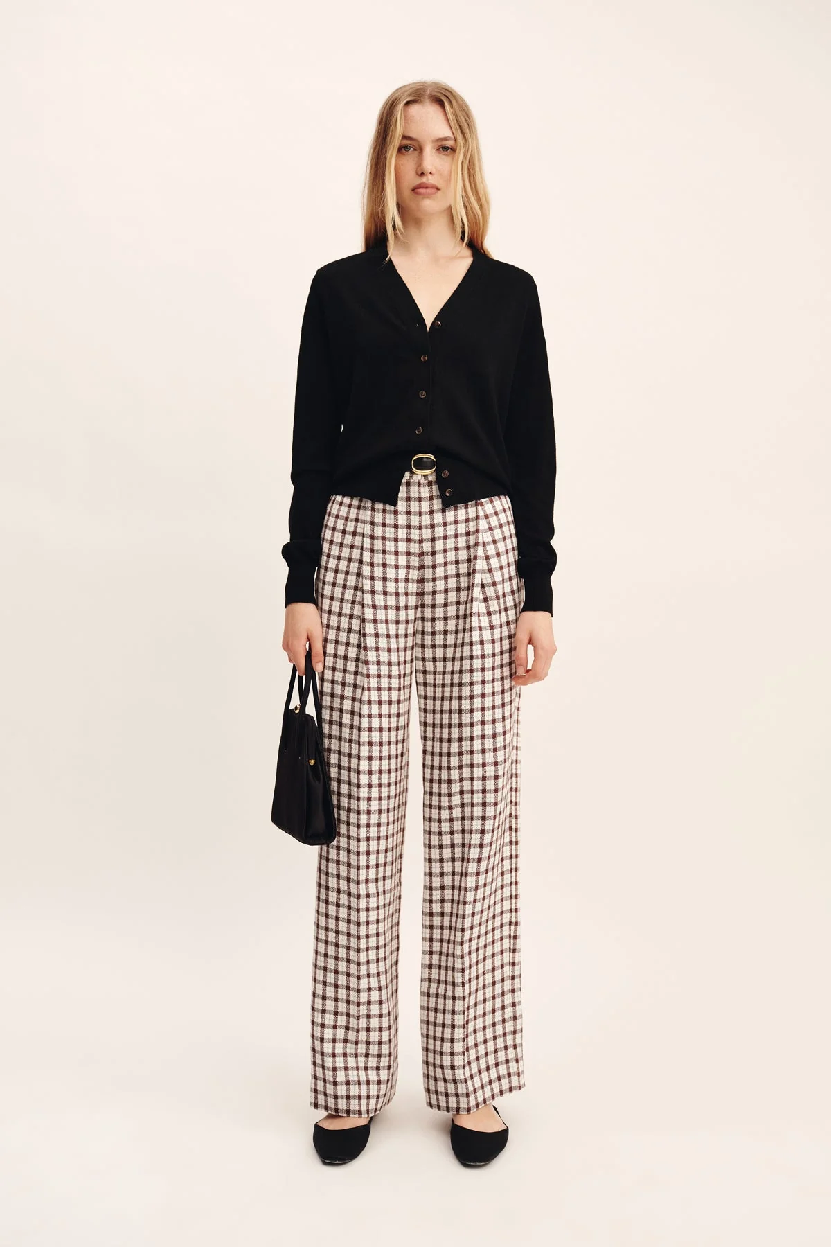 Posse - MACKENZIE TROUSER - CHOCOLATE PLAID