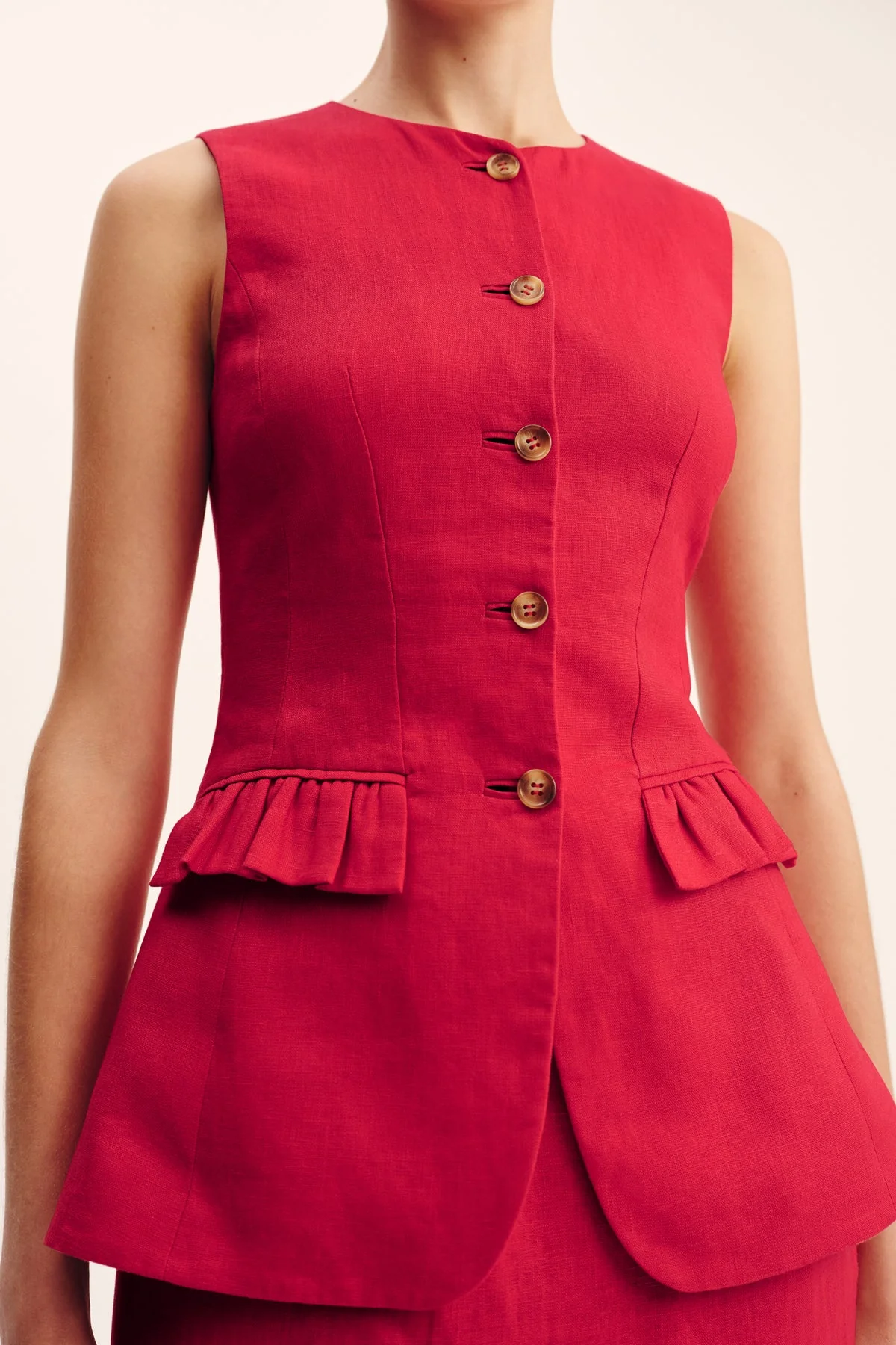 Posse - MATILDA GILET - RED - Image 6