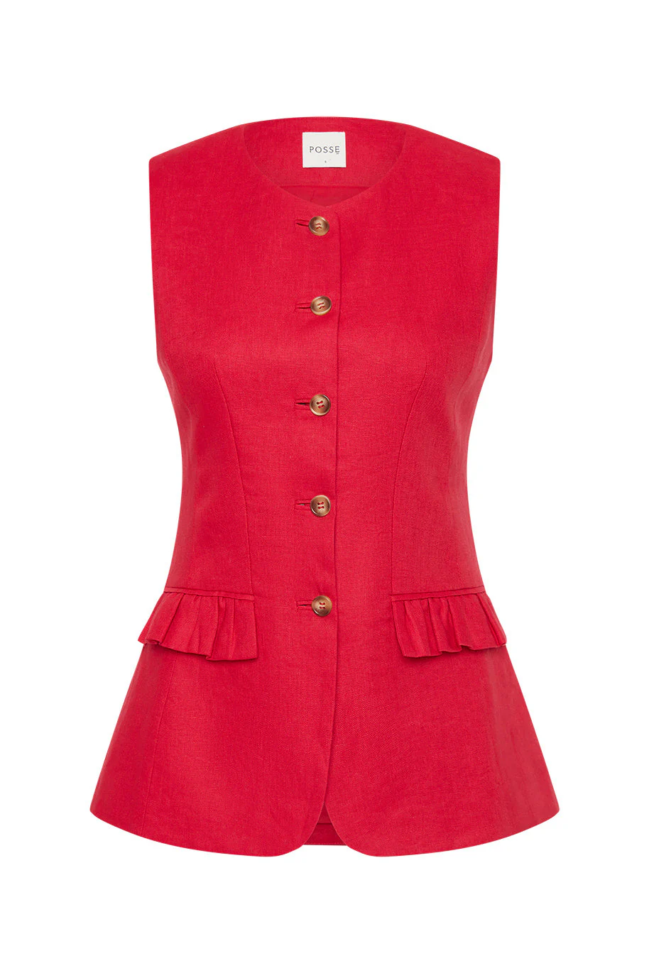 Posse - MATILDA GILET - RED - Image 7