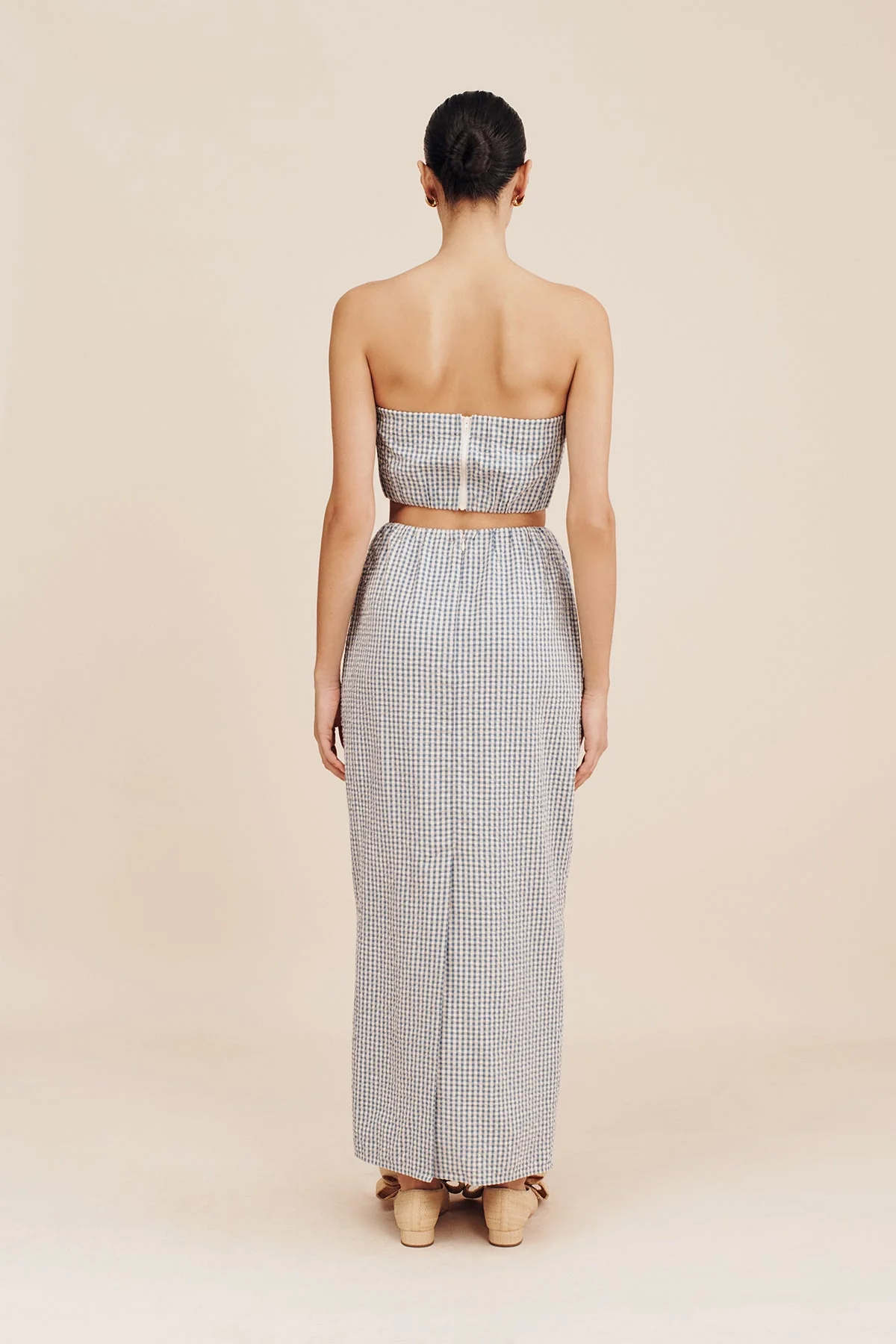 Posse - MIRA SKIRT - BLUE GINGHAM - Image 4