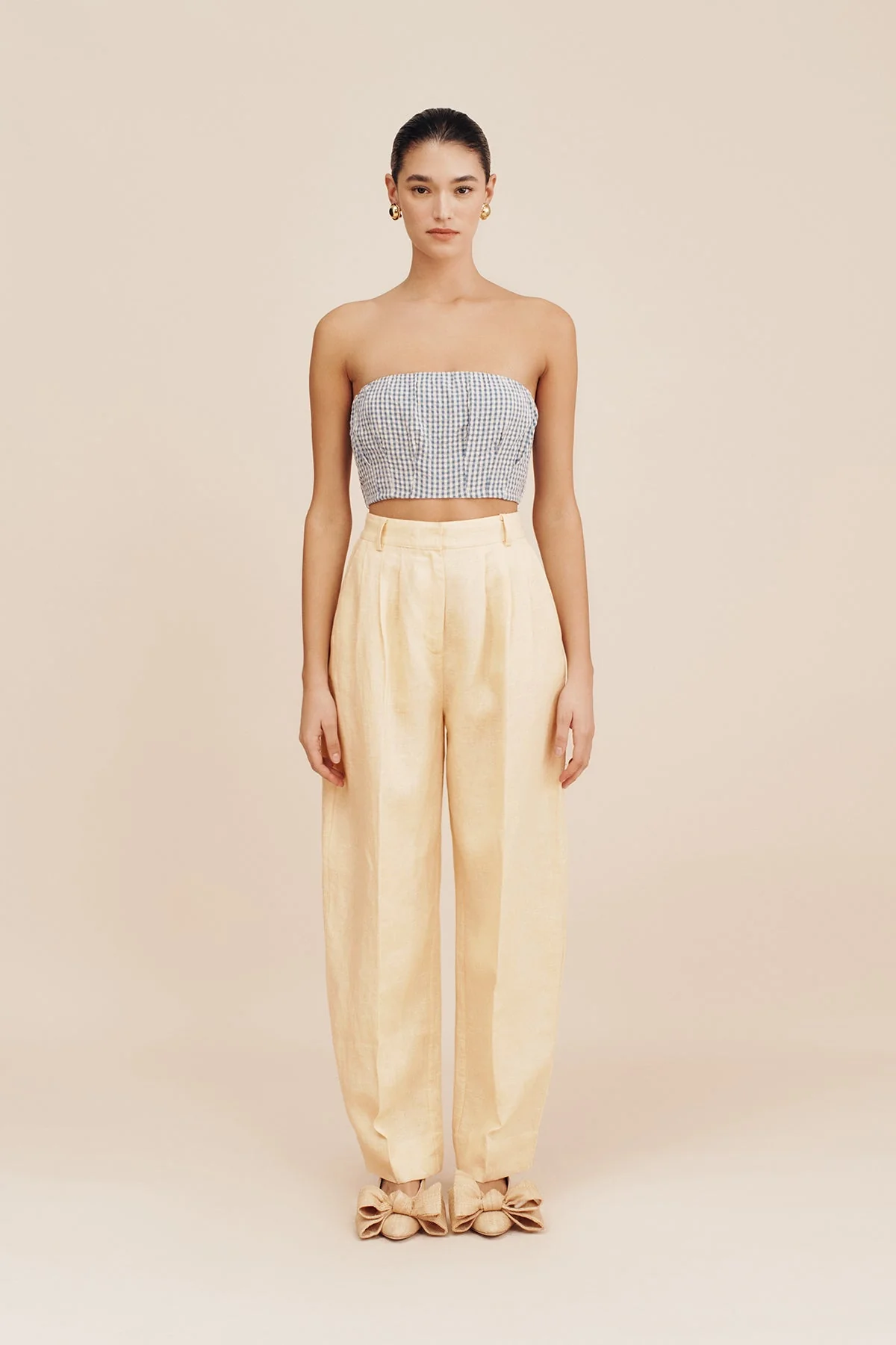 Posse - MIRA BANDEAU - BLUE GINGHAM - Image 4